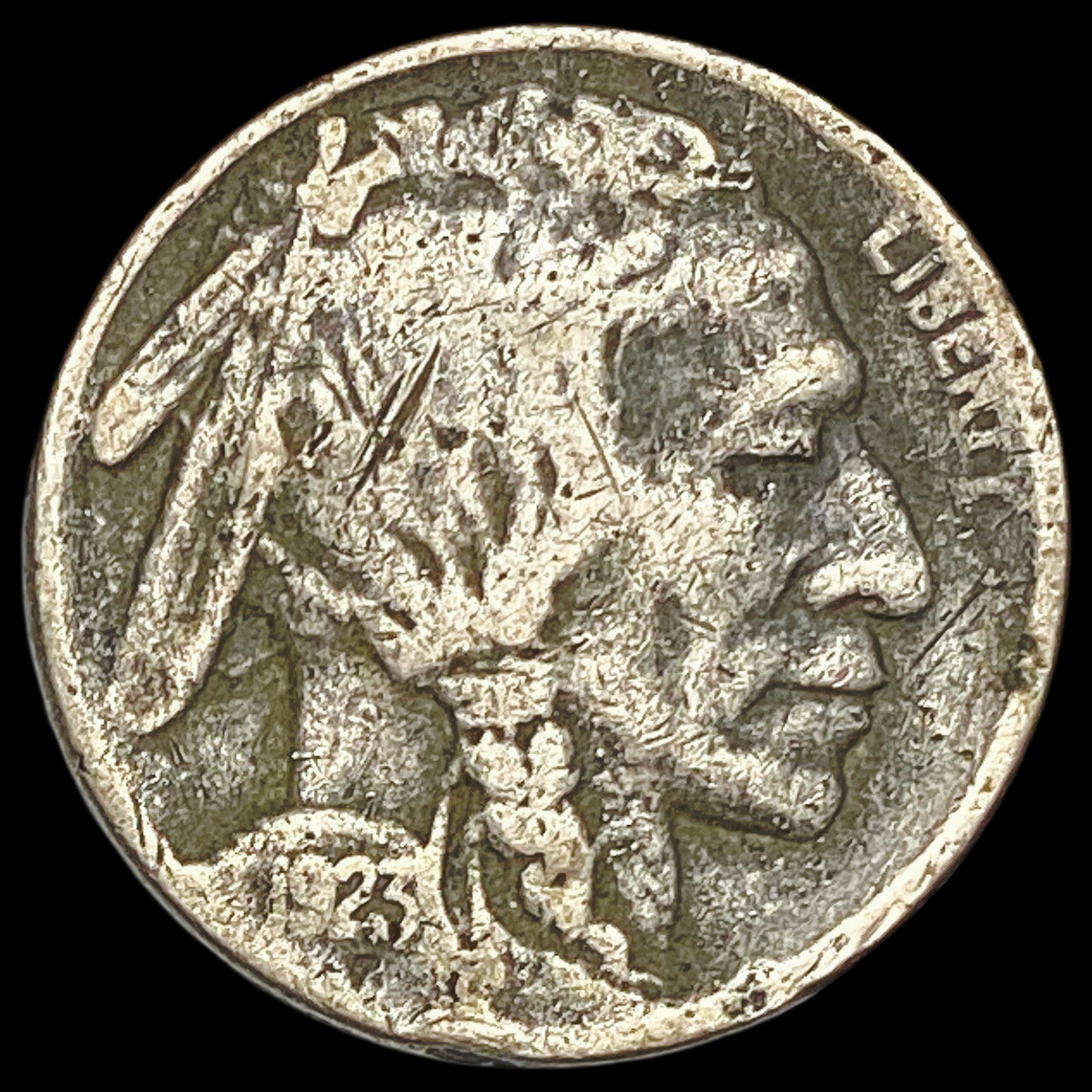 1923-S Buffalo Nickel LIGHTLY CIRCULATED: 1923-S Buffalo Nickel LIGHTLY CIRCULATED