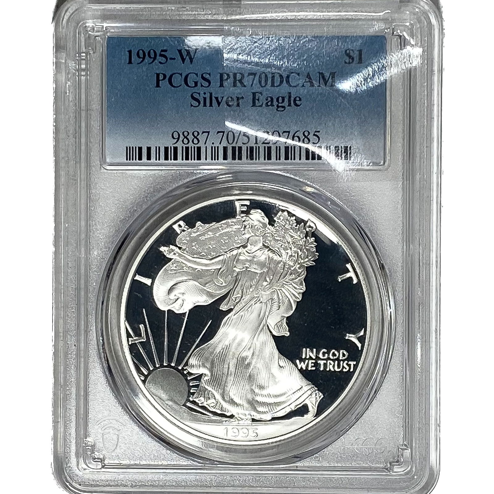 1995-W Silver Eagle PCGS PR70 DCAM (1 of 2)
