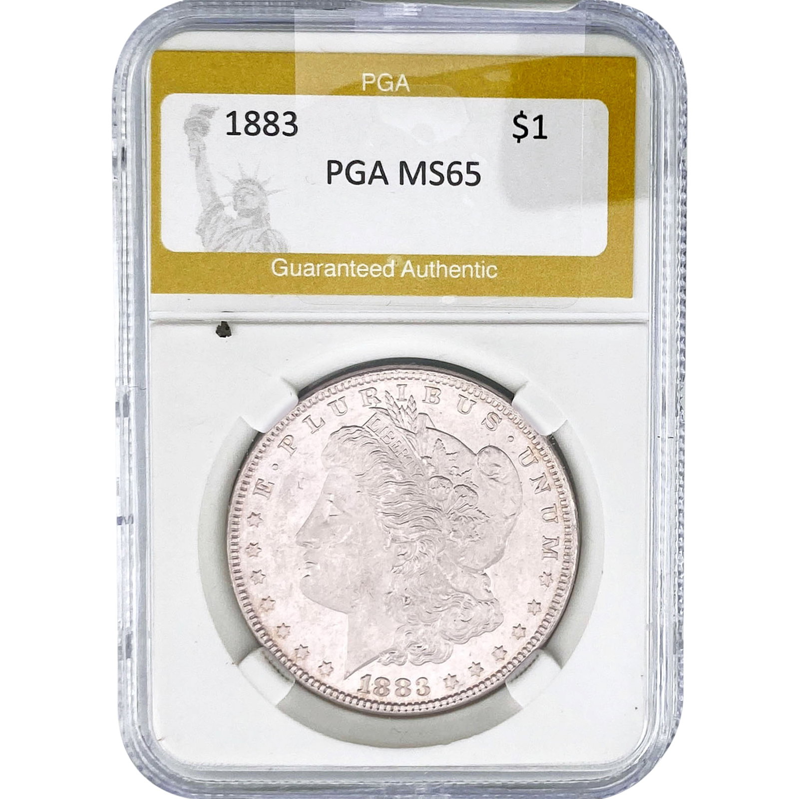 1883 Morgan Silver Dollar PGA MS65: 1883 Morgan Silver Dollar PGA MS65