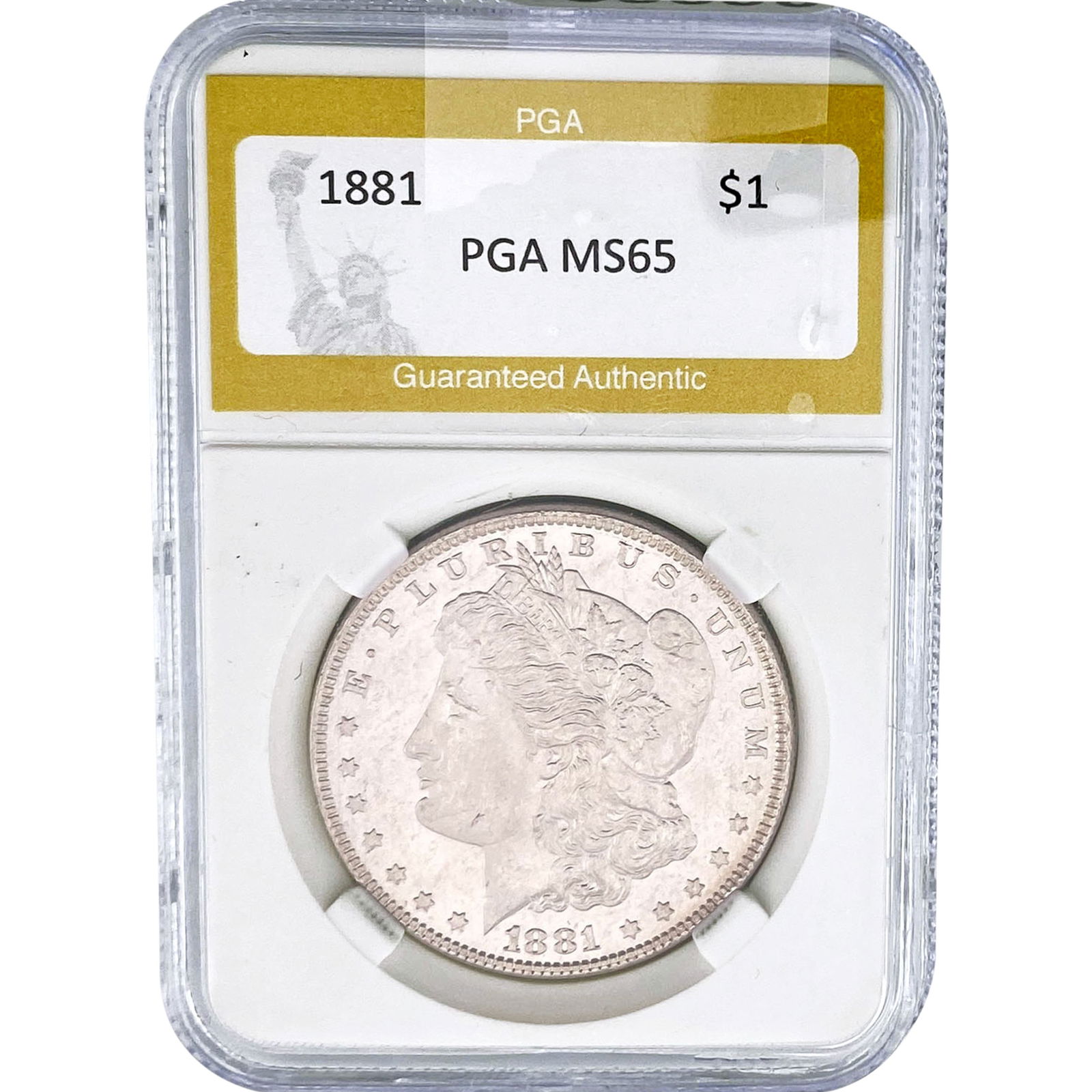 1881 Morgan Silver Dollar PGA MS65 (1 of 2)