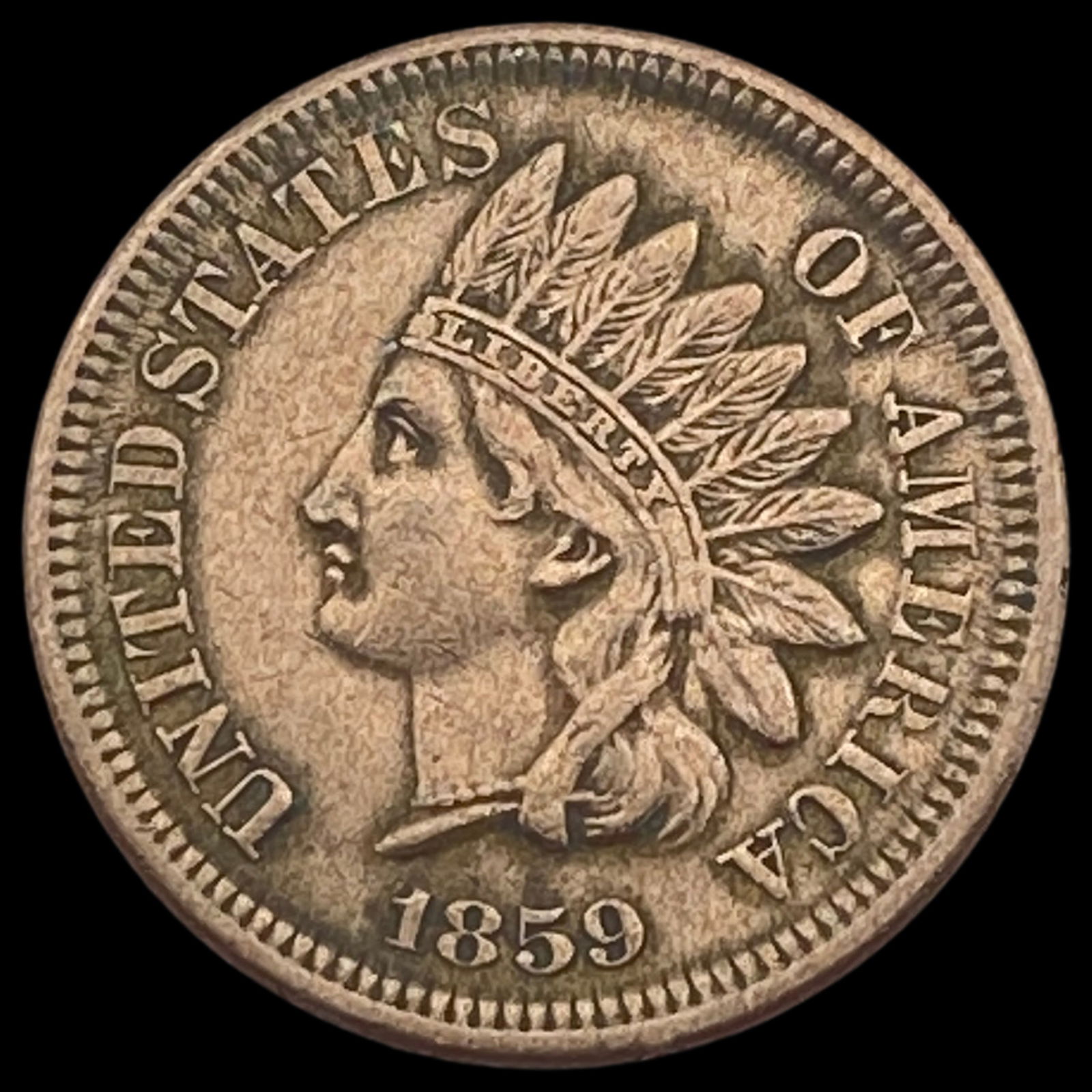1859 Indian Head Cent CHOICE AU (1 of 2)