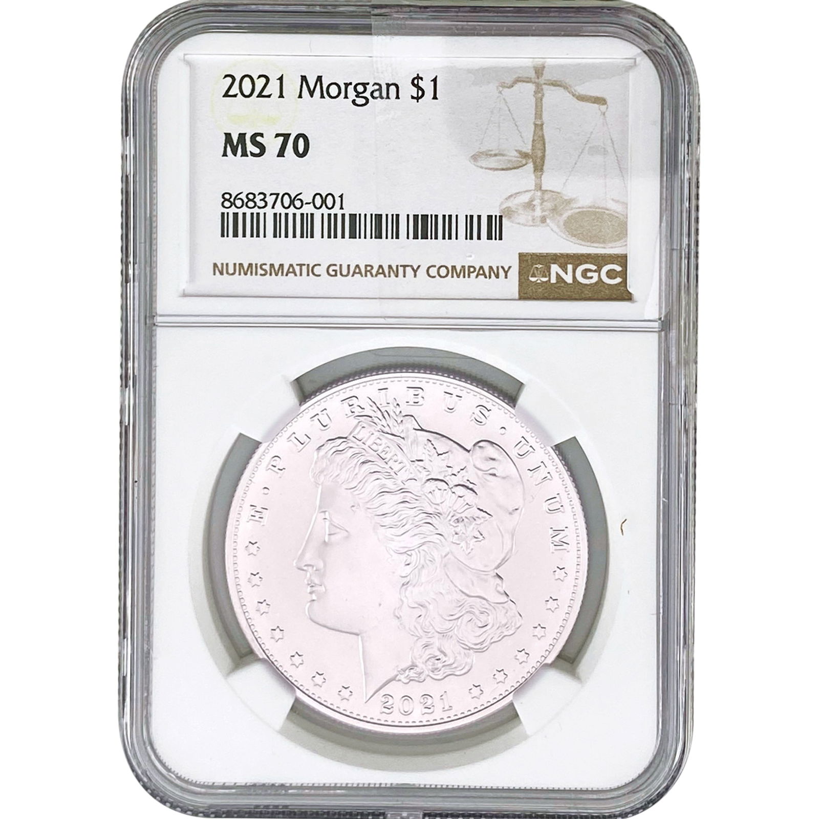 2021 Morgan Silver Dollar NGC MS70 (1 of 2)