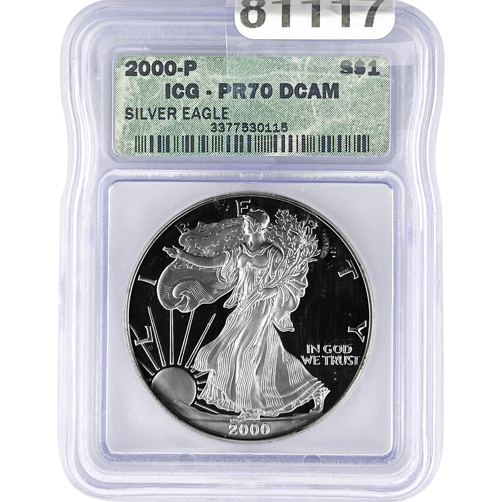2000-P Silver Eagle ICG PR70 DCAM (1 of 2)