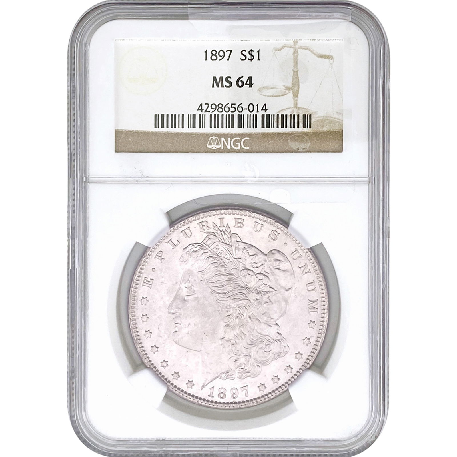 1897 Morgan Silver Dollar NGC MS64 (1 of 2)