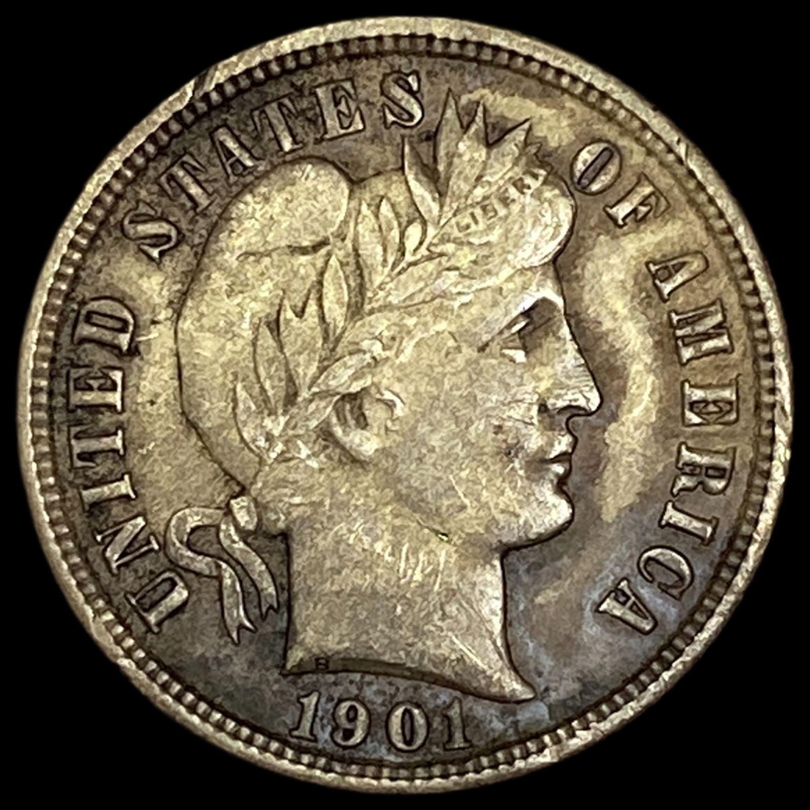 1901 Barber Dime CLOSELY UNCIRCULATED (1 of 2)