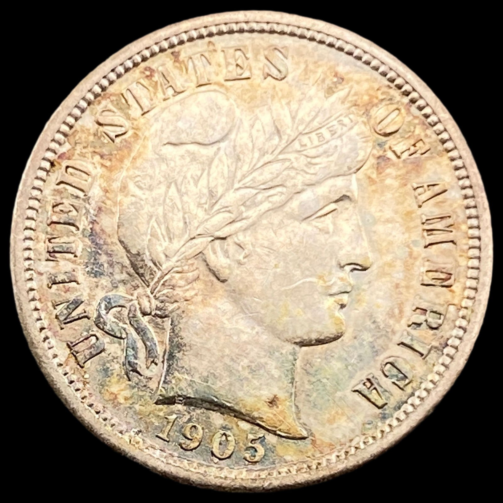 1905-S Silver Barber Dime CLOSELY  UNCIRCULATED (1 of 2)