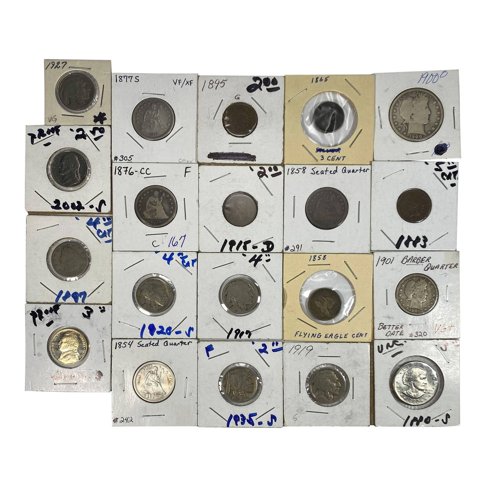 various Dates U.S. Coin Lot 1C-$1 (1 of 2)