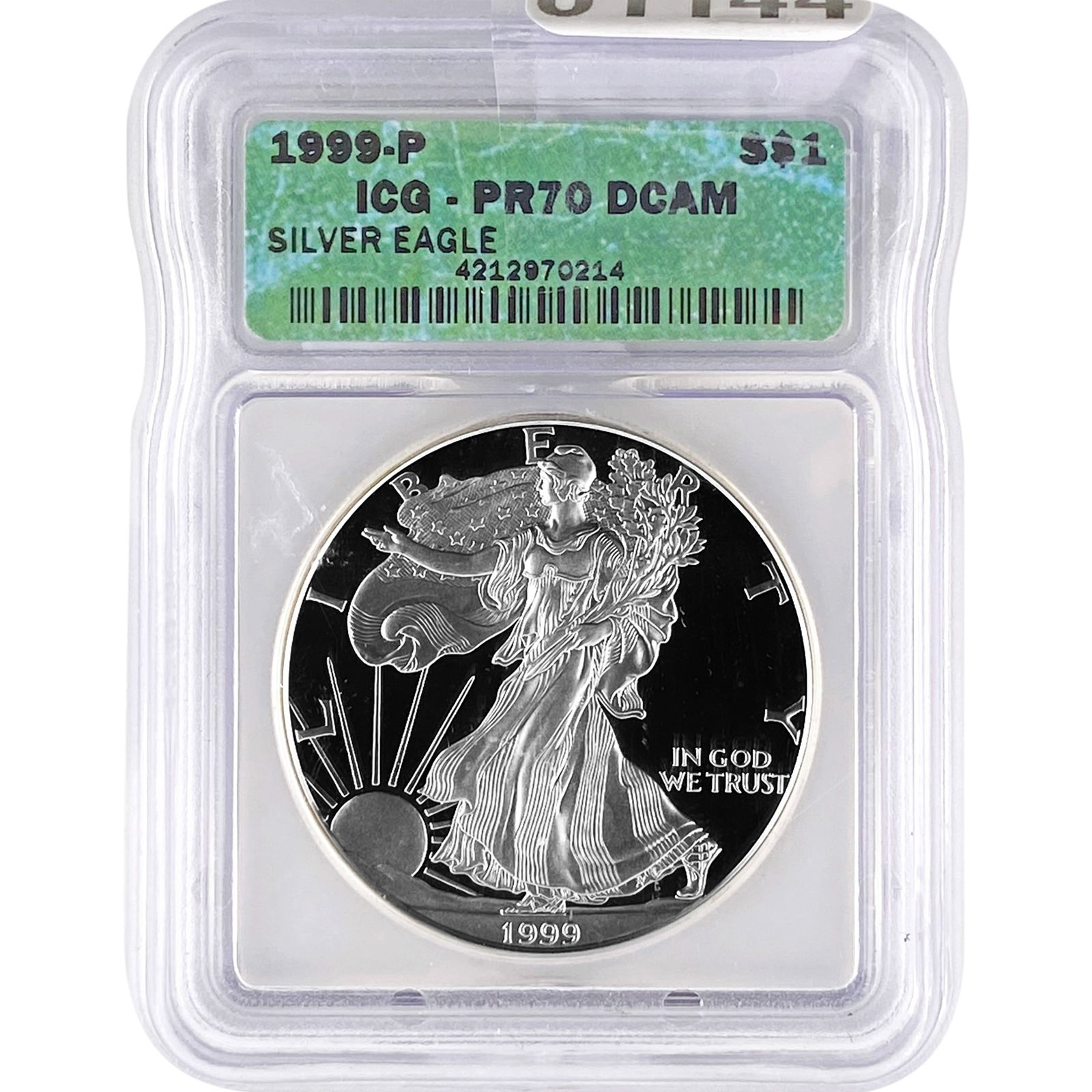 1999-P Silver Eagle ICG PR70 DCAM (1 of 2)