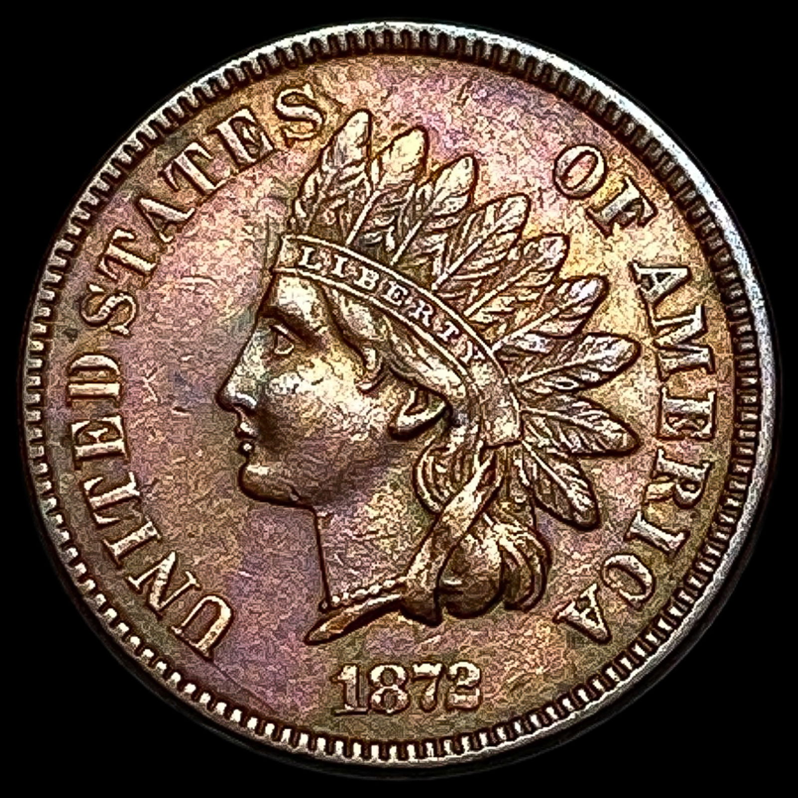 1872 Indian Head Cent CLOSELY UNCIRCULATED (1 of 2)
