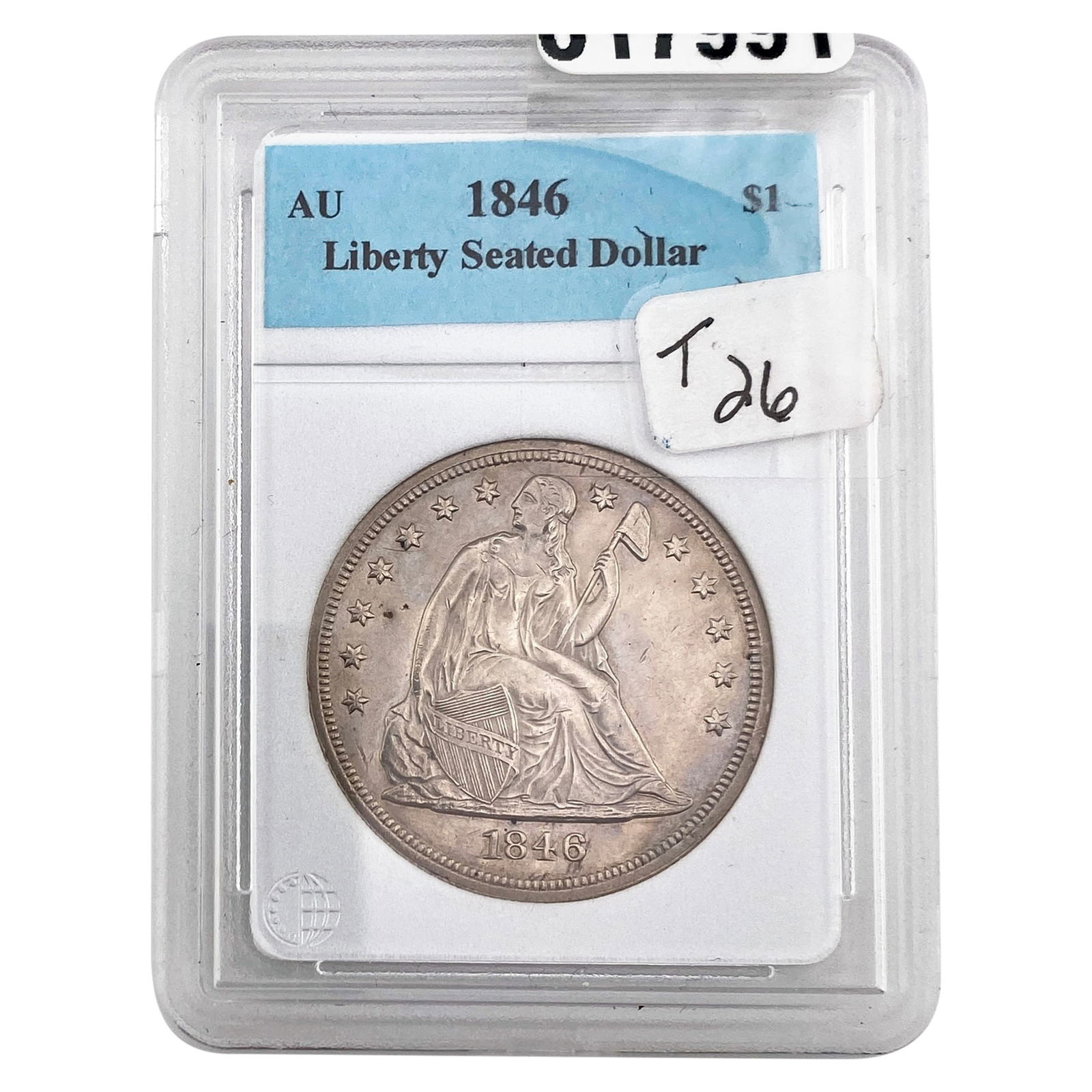 1846 Seated Liberty Dollar  AU (1 of 2)