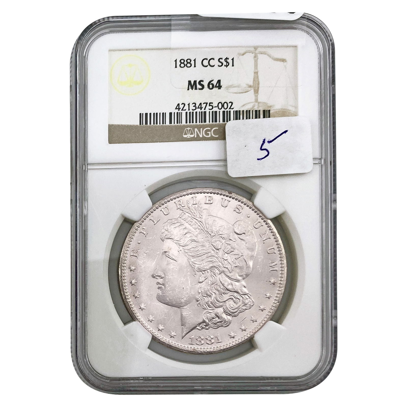 1881-CC Morgan Silver Dollar NGC MS64 (1 of 2)