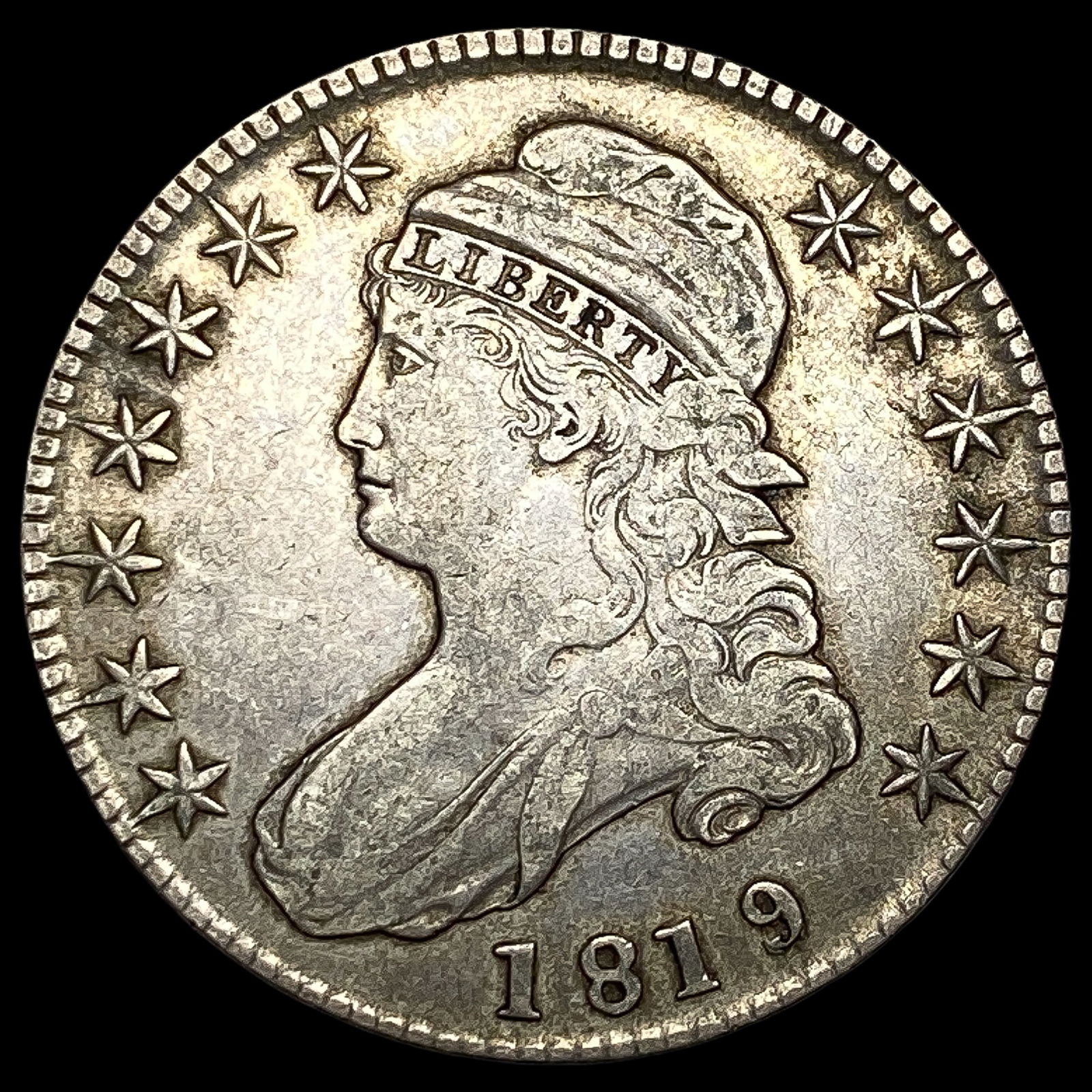 1819 Capped Bust Half Dollar NEARLY UNCIRCULATED (1 of 2)