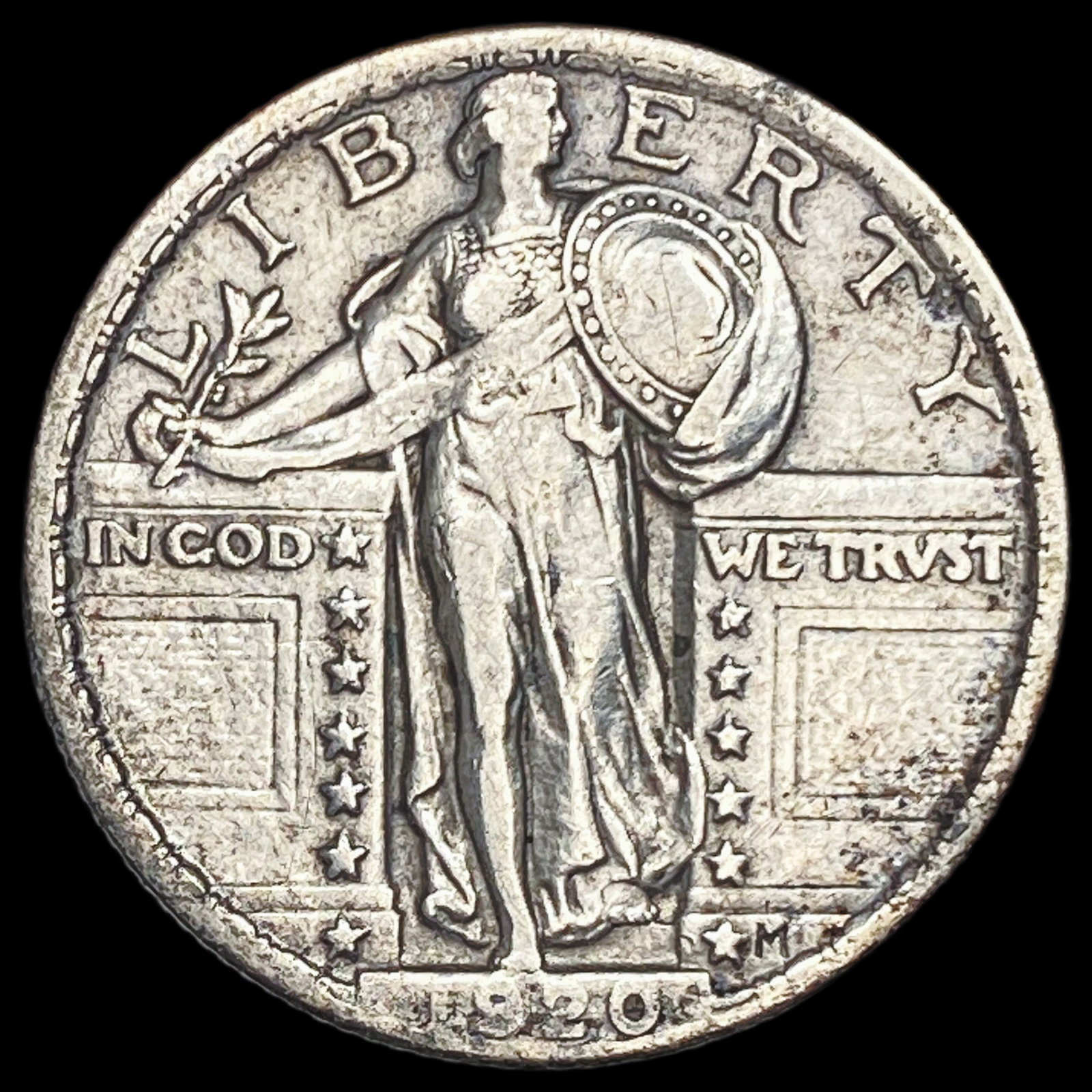 1920 Standing Liberty Quarter NEARLY UNCIRCULATED: 1920 Standing Liberty Quarter NEARLY UNCIRCULATED