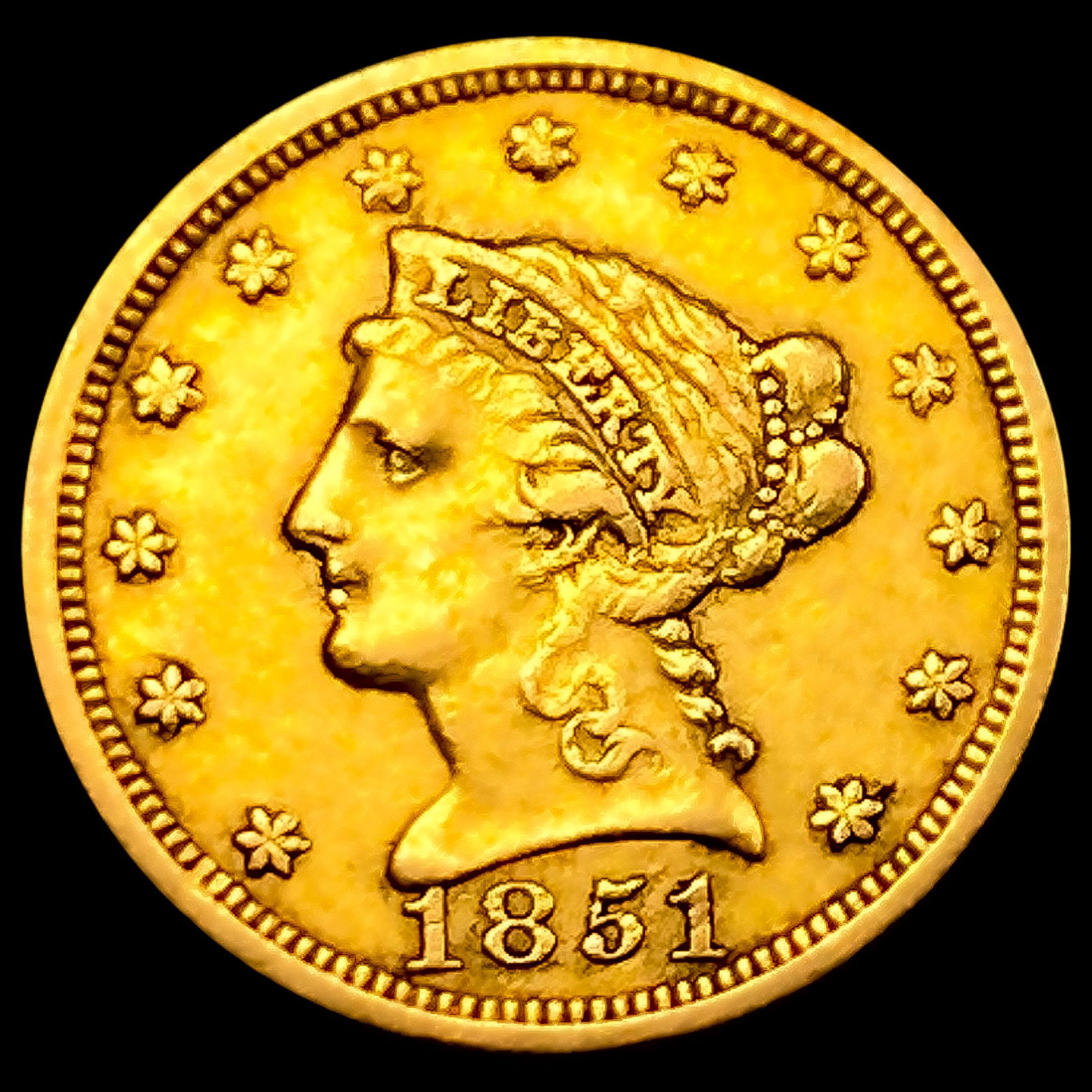 1851 $2.50 Gold Quarter Eagle HIGH GRADE (1 of 2)