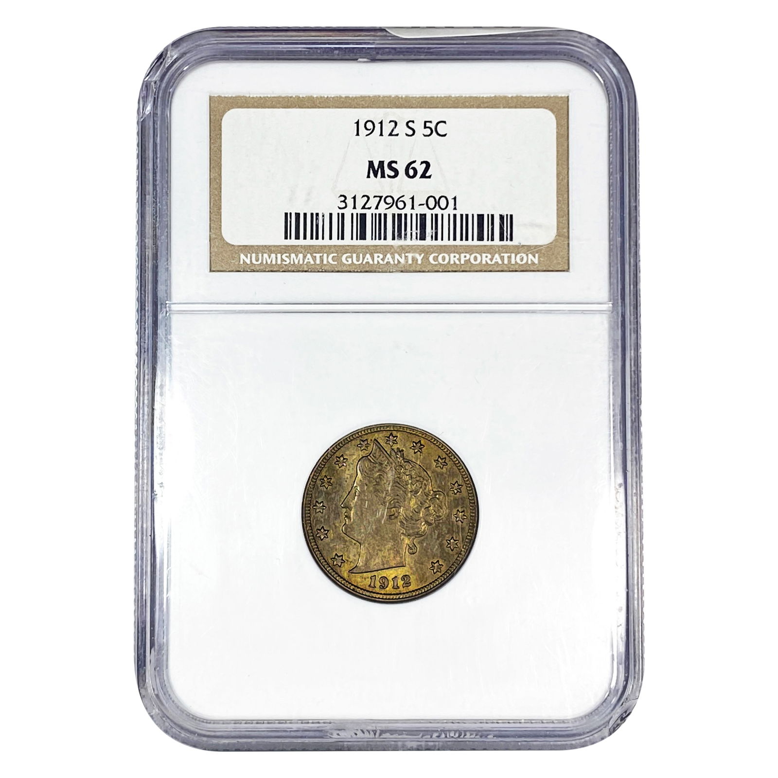 1912-S Liberty Victory Nickel NGC MS62 (1 of 2)