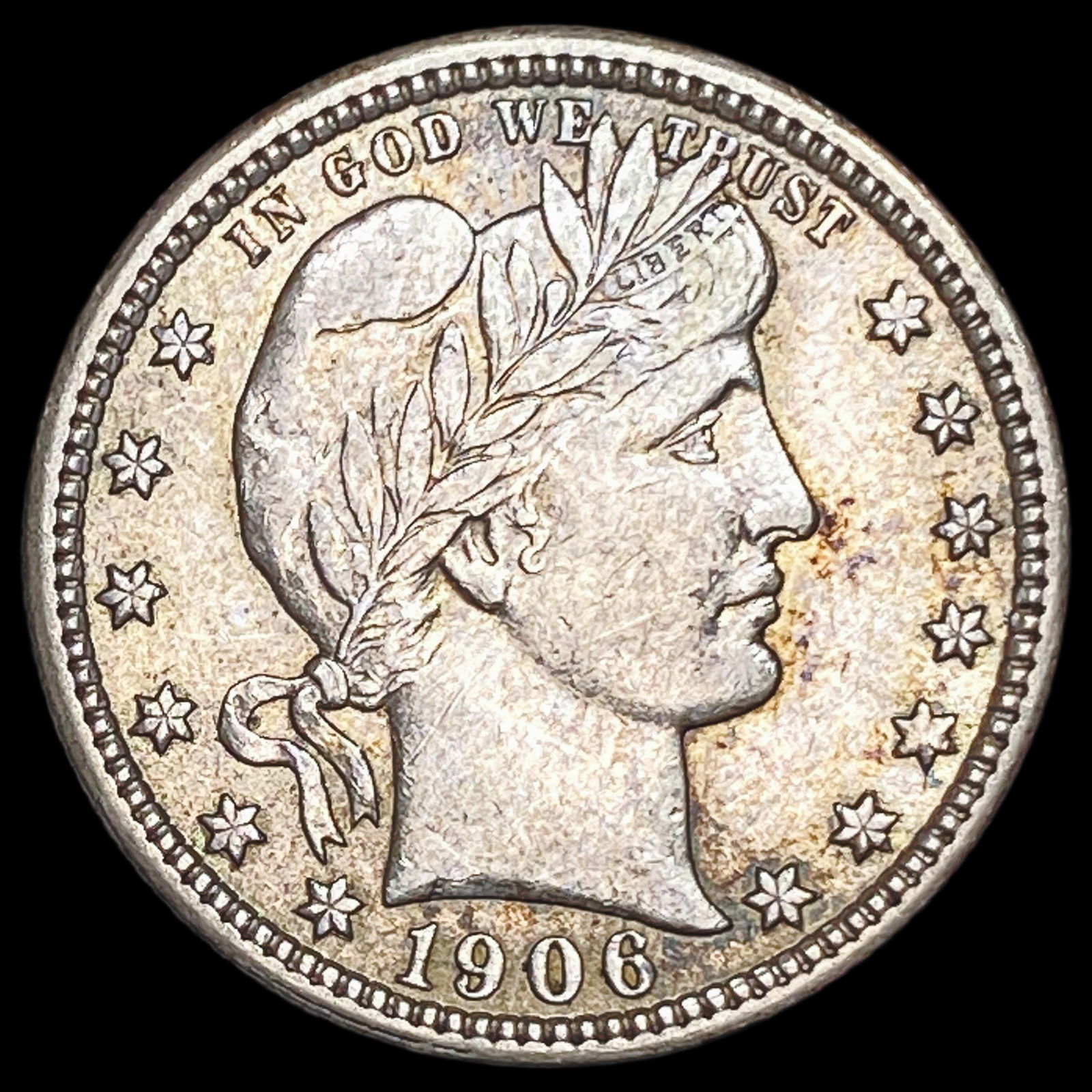1906 Barber Quarter CHOICE AU (1 of 2)