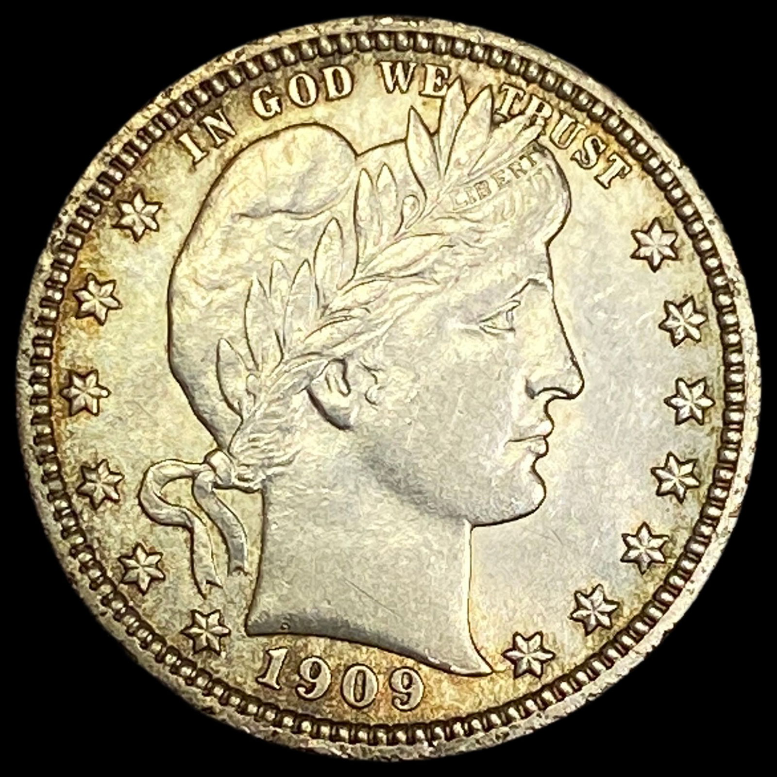 1909 Silver Barber Quarter GEM BU (1 of 2)