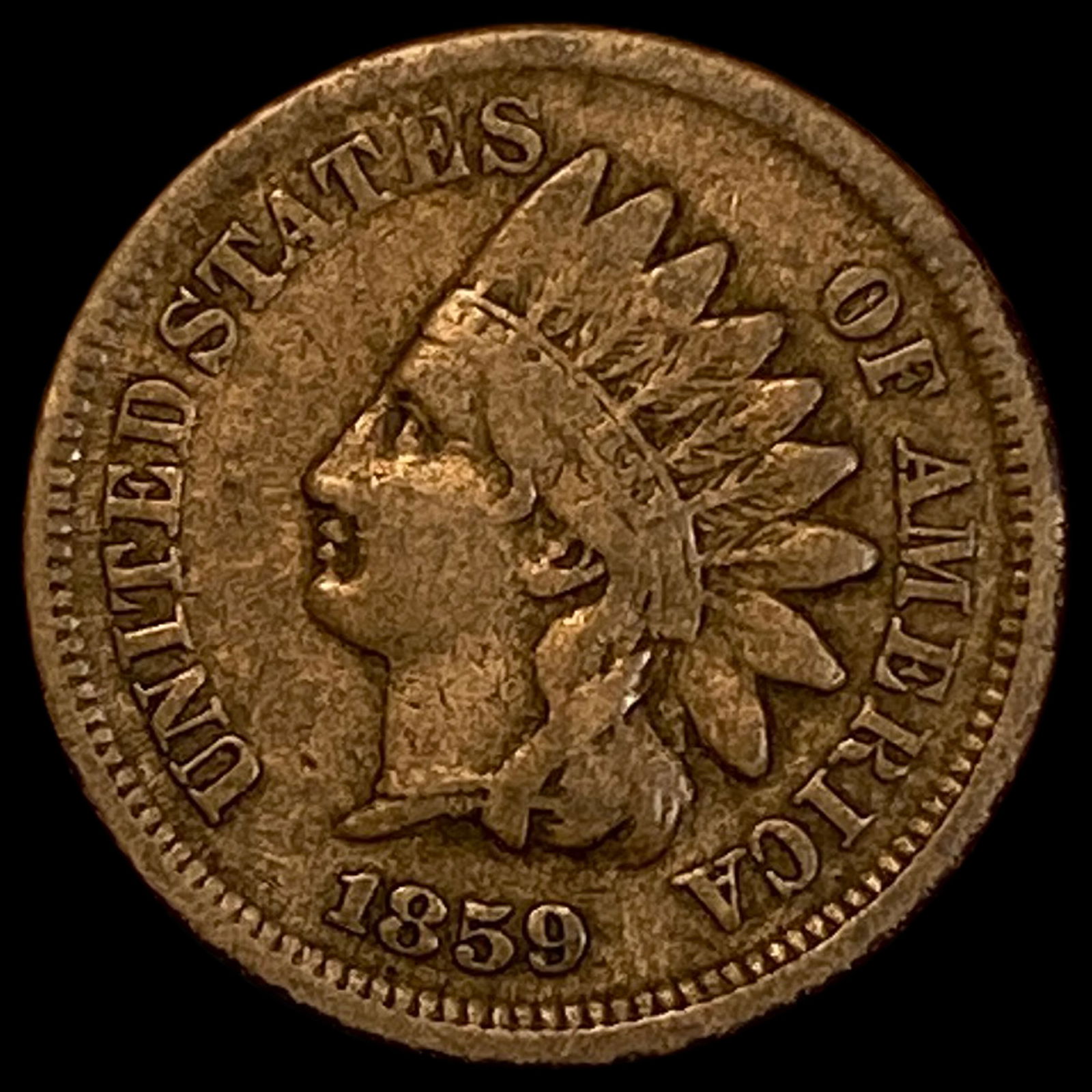 1859 Indian Head Cent LIGHTLY CIRCULATED (1 of 2)