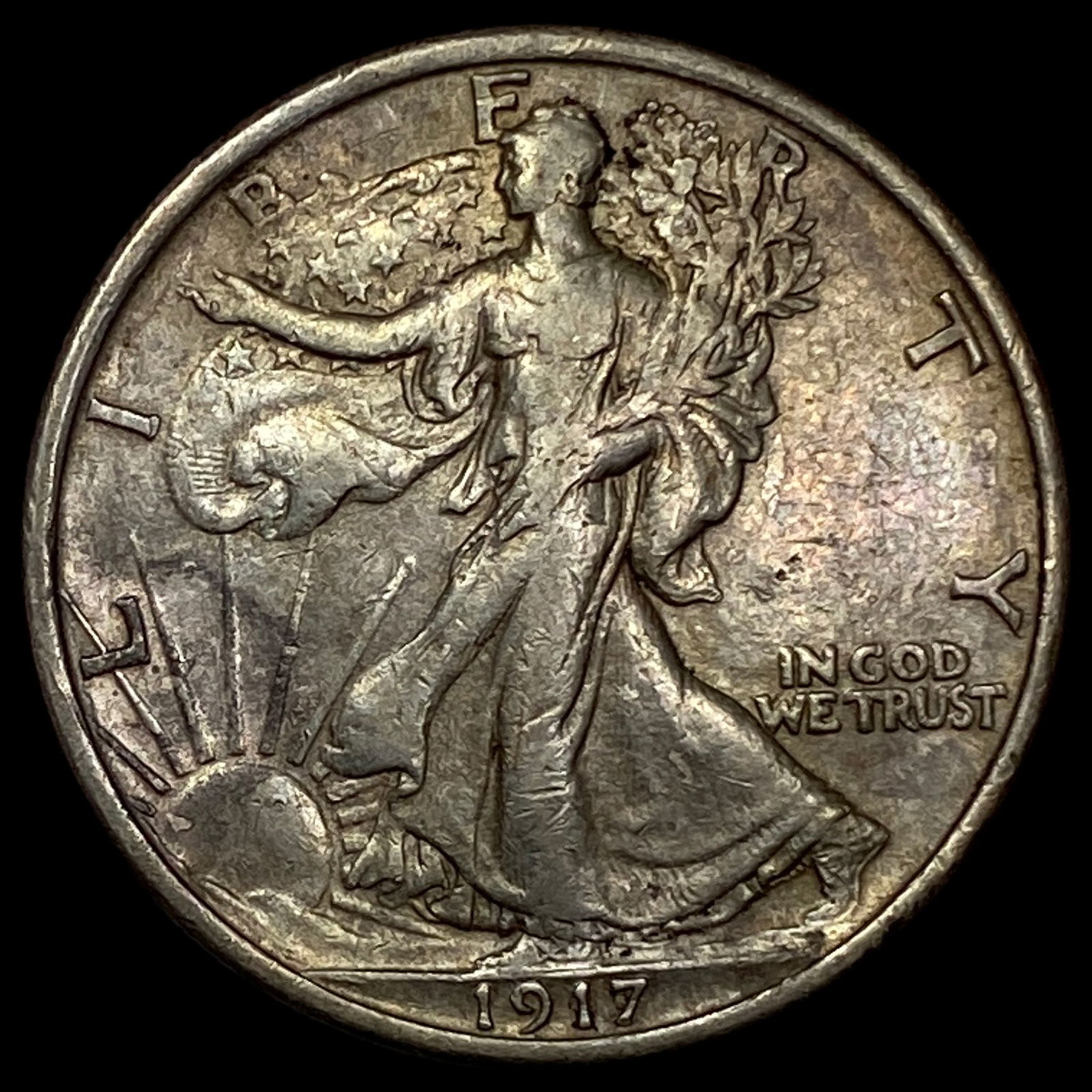 1917 Walking Liberty Half Dollar CLOSELY UNCIRCULATED (1 of 2)