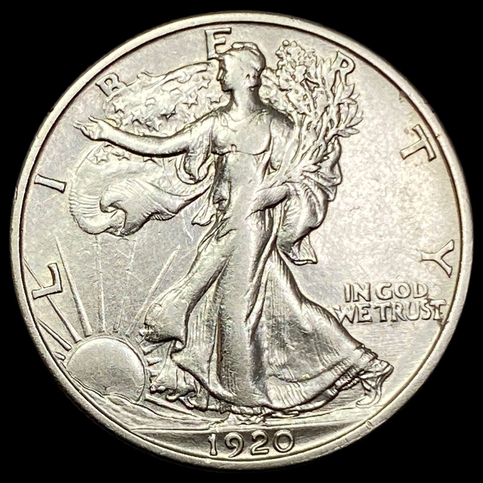 1920 Walking Liberty Half Dollar CLOSELY UNCIRCULATED (1 of 2)