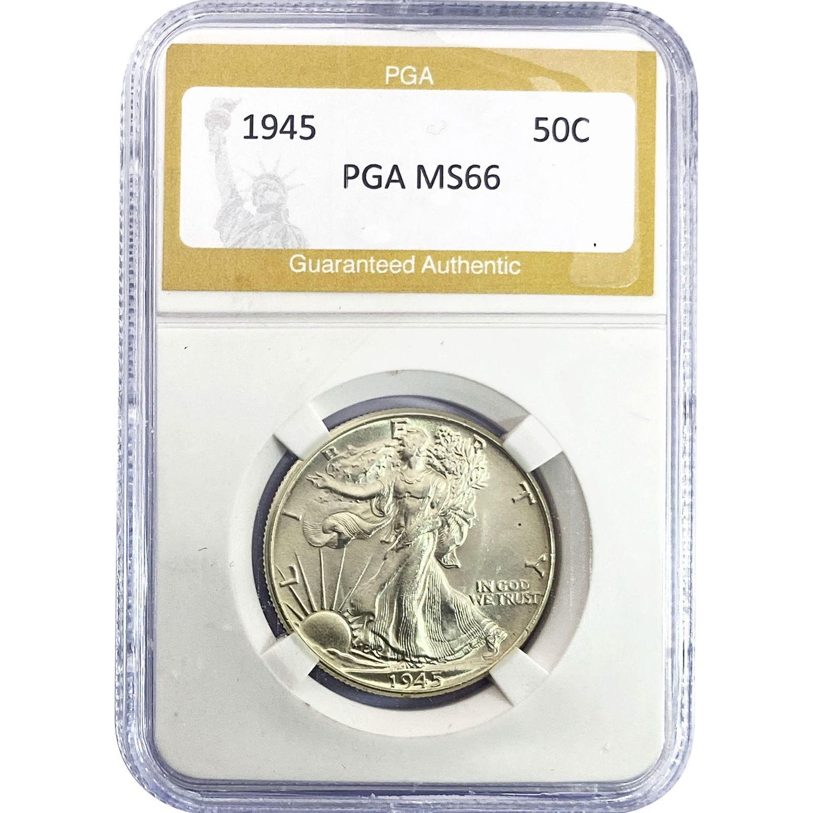 1945 Walking Liberty Half Dollar PGA MS66 (1 of 2)