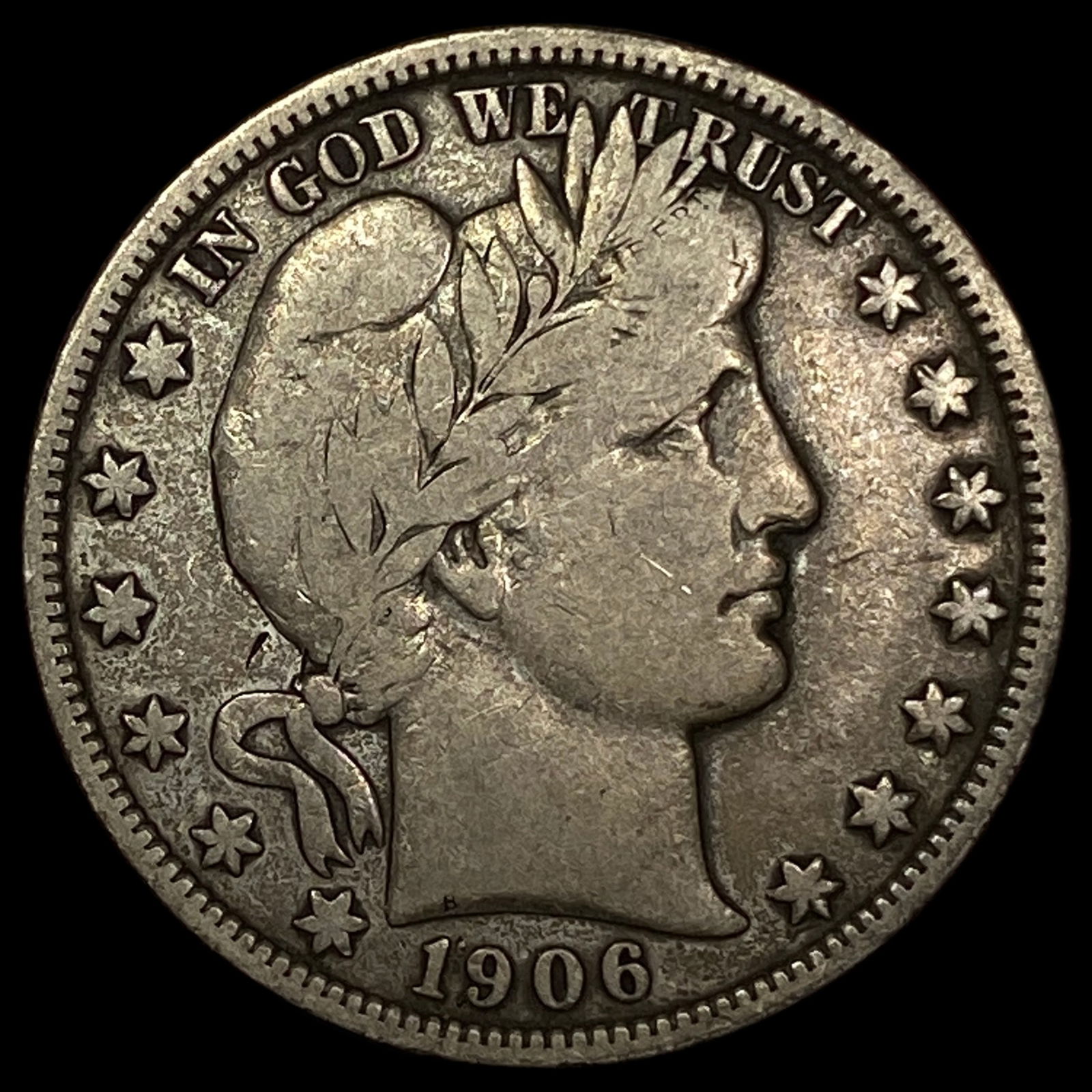 1906-D Silver Barber Half Dollar LIGHTLY CIRCULATED (1 of 2)