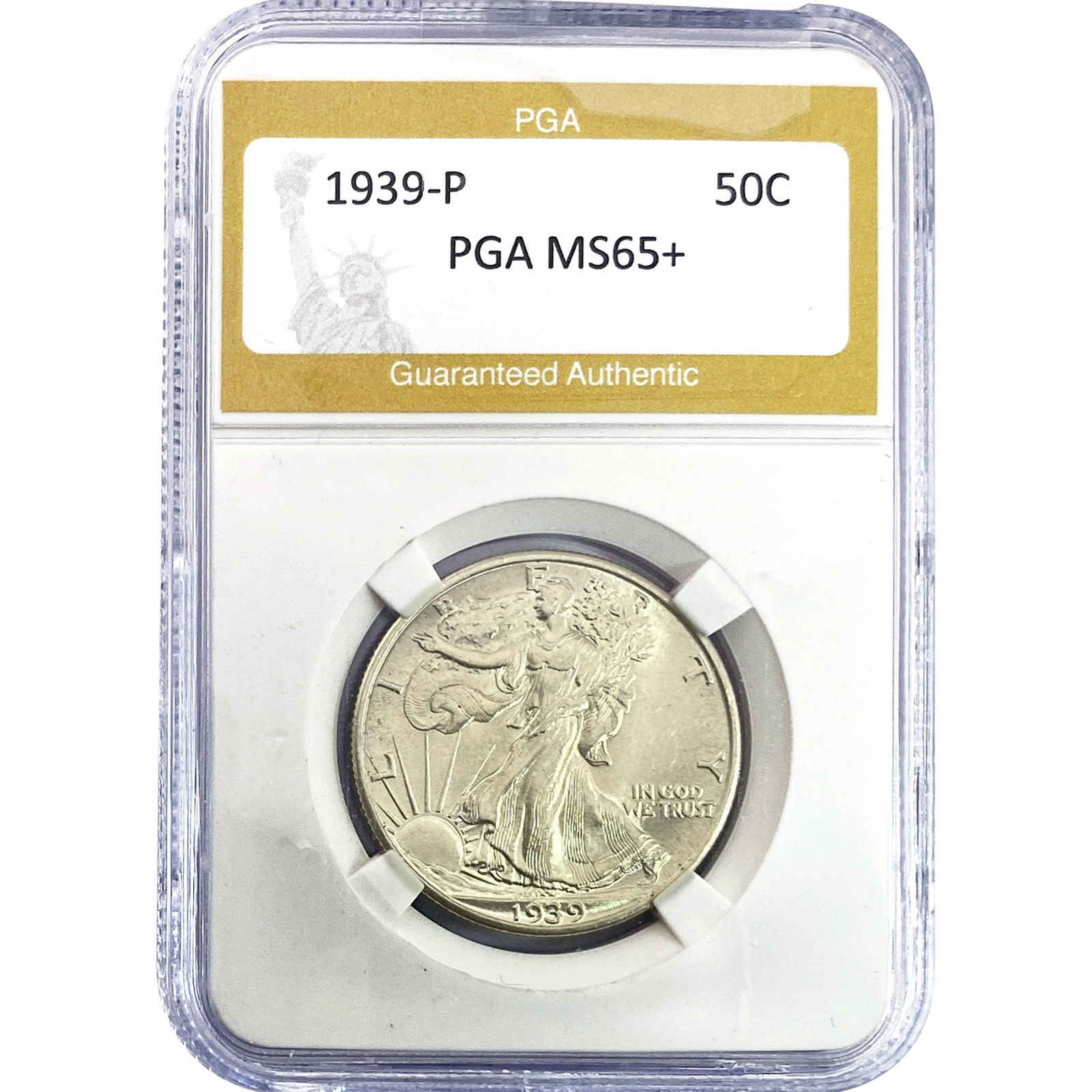 1939 Walking Liberty Half Dollar PGA MS65+ (1 of 2)