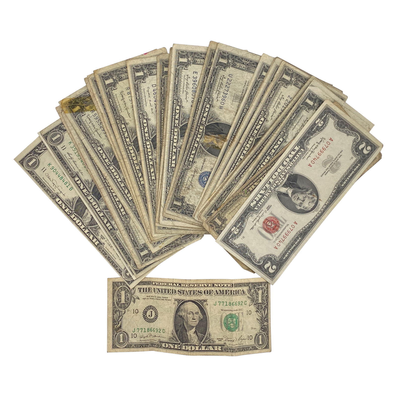 Various Dates Various U.S. Currency Bills (1 of 2)