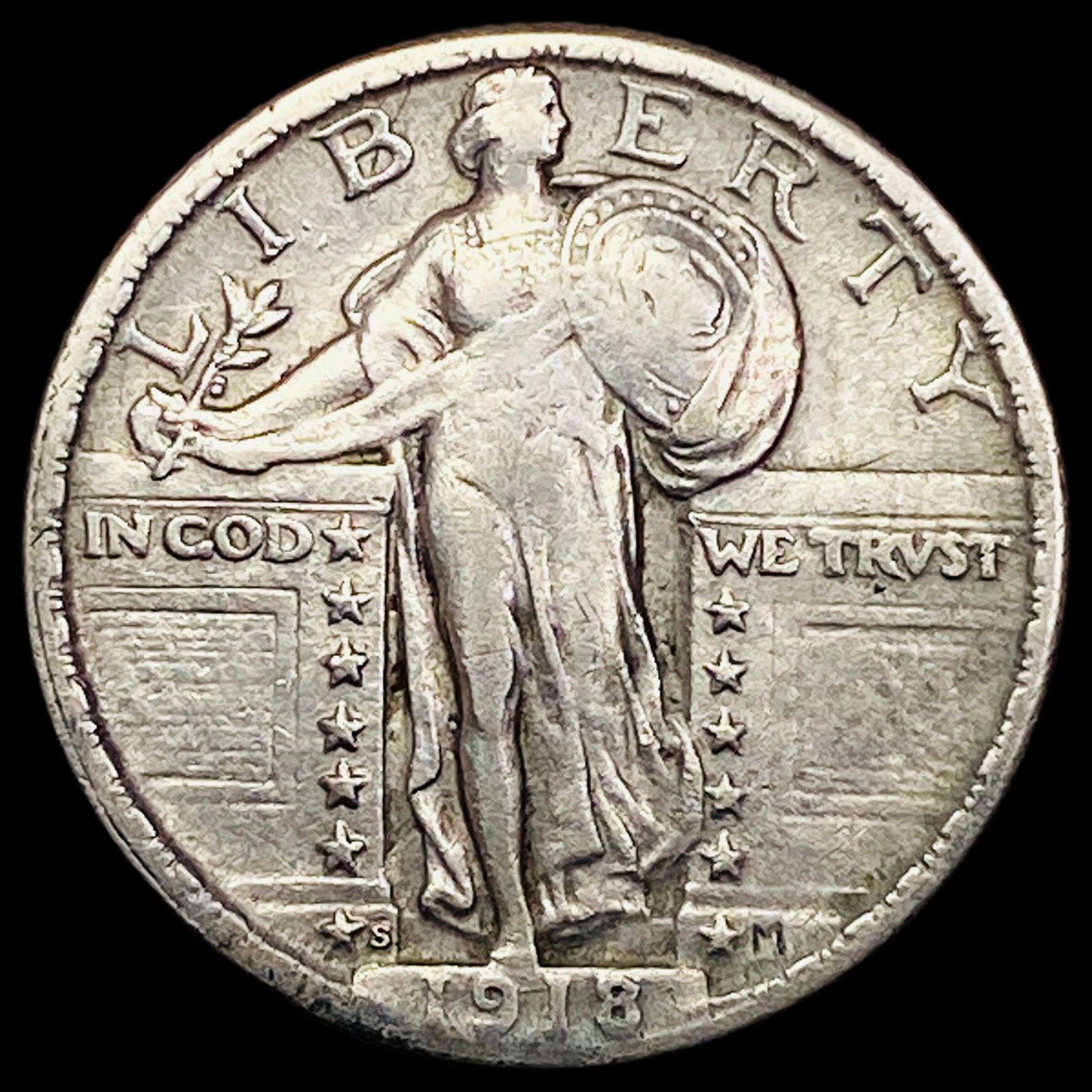 1918-S Standing Liberty Quarter NEARLY UNCIRCULATED (1 of 2)