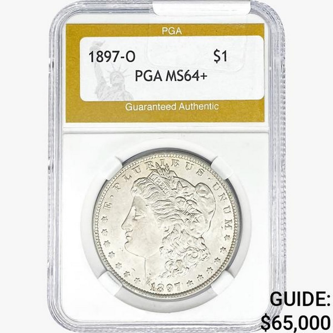 1897-O Morgan Silver Dollar PGA MS64+ (1 of 2)