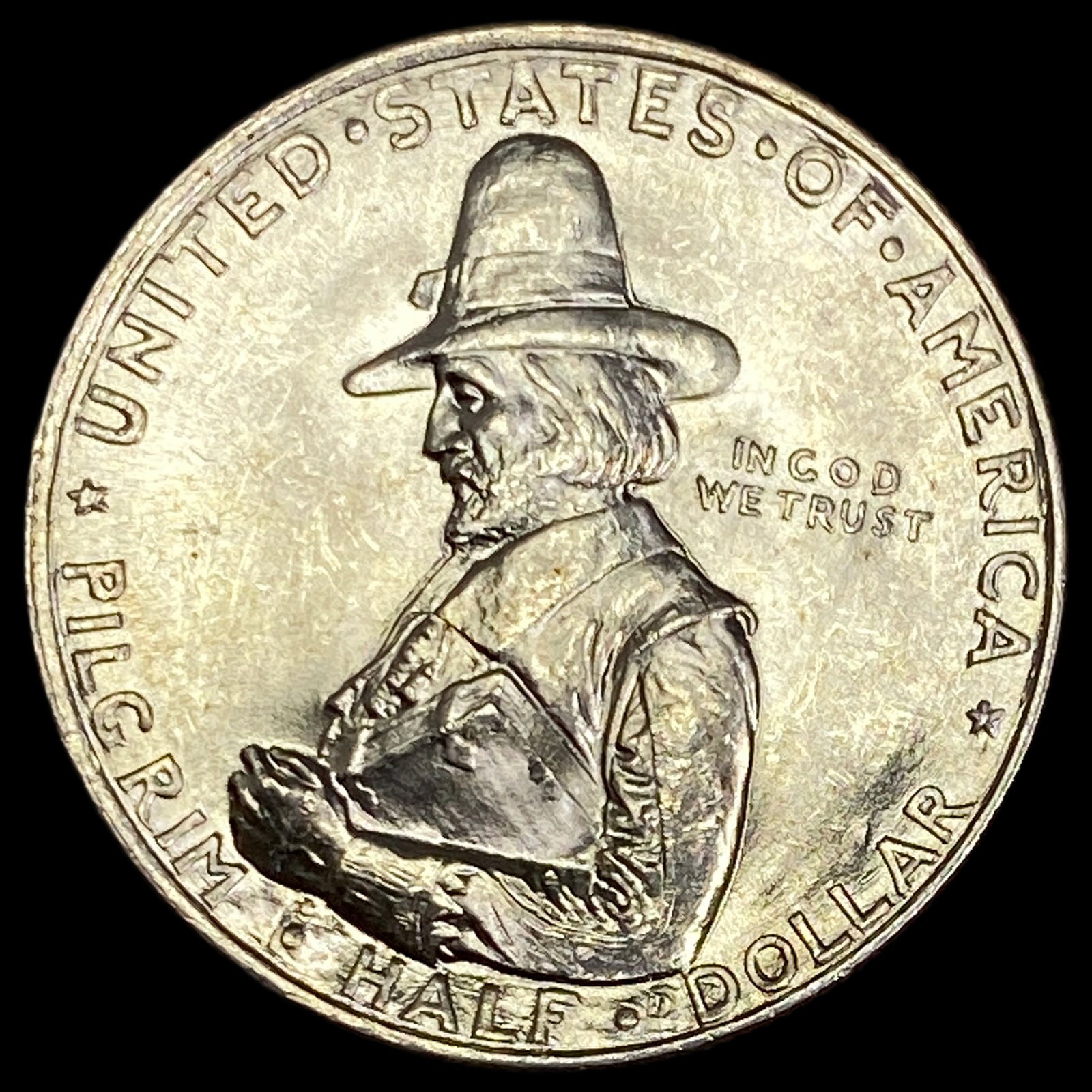 1920 Silver Pilgrim Half Dollar GEM BU (1 of 2)