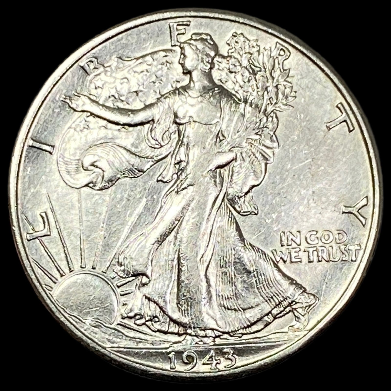 1943-D Walking Liberty Silver Half Dollar UNCIRCULATED (1 of 2)
