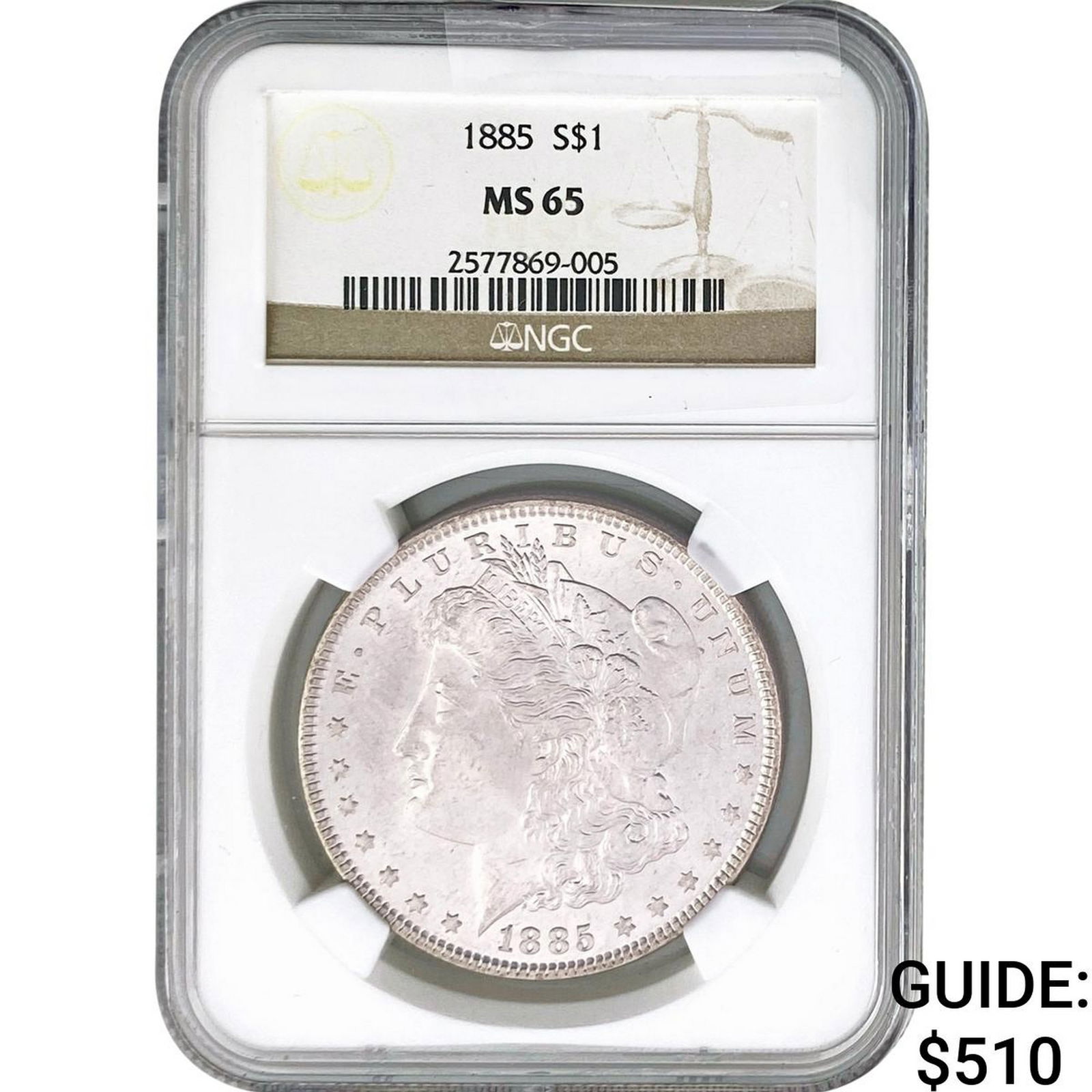 1885 Morgan Silver Dollar NGC MS65 (1 of 2)