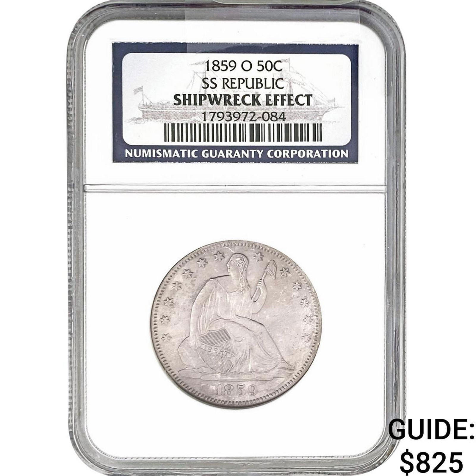 1859-O Seated Liberty Half Dollar NGC (1 of 2)