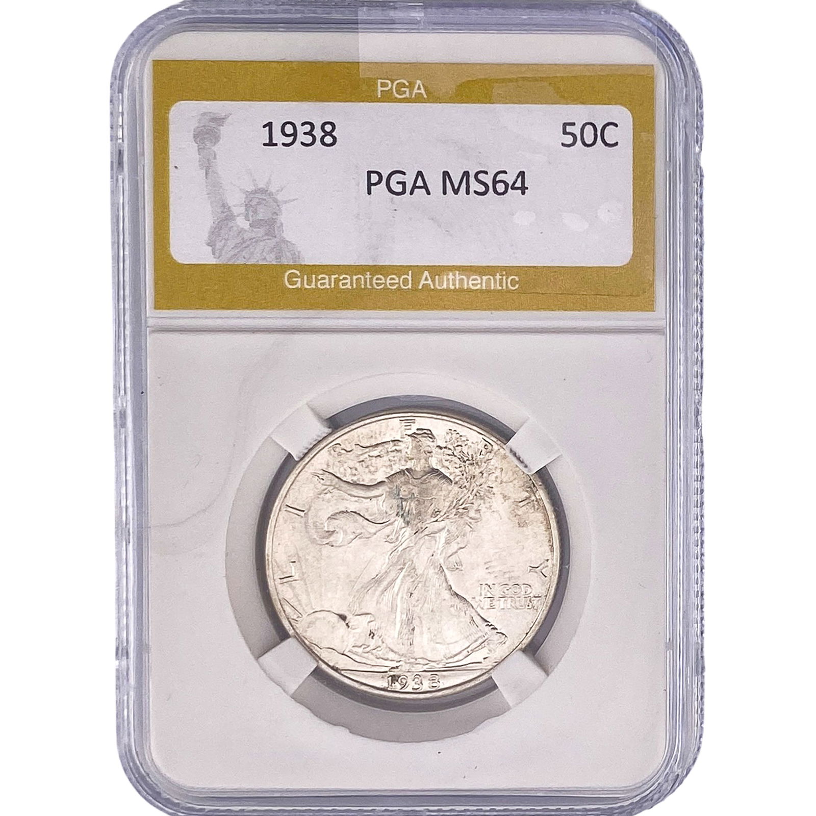 1938 Walking Liberty Half Dollar PGA MS64 (1 of 2)