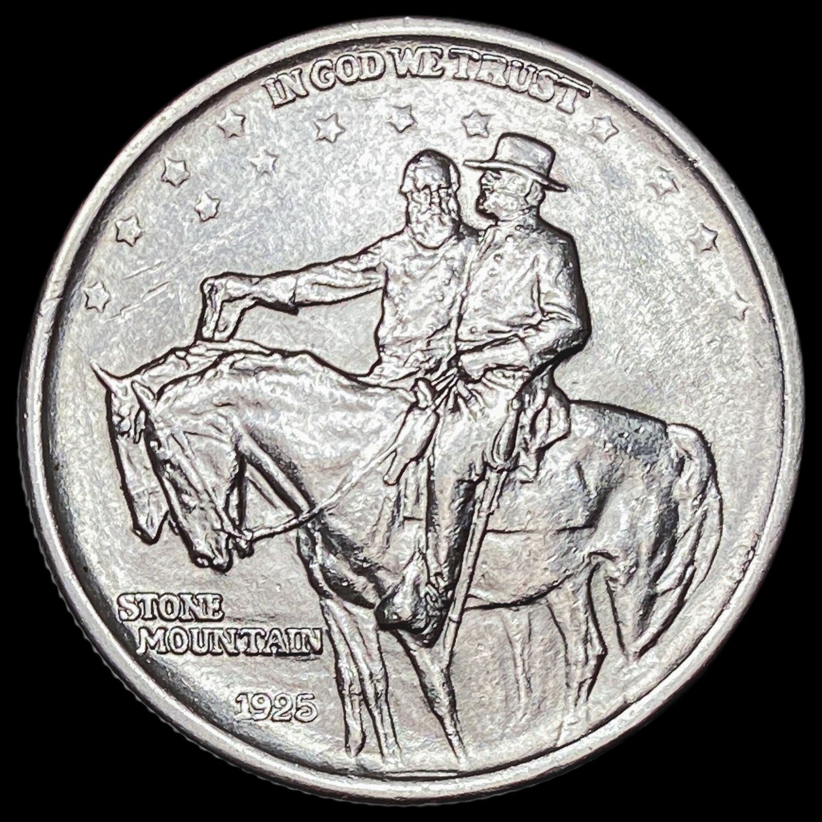1925 Silver Stone Mountain Half Dollar UNCIRCULATED (1 of 2)