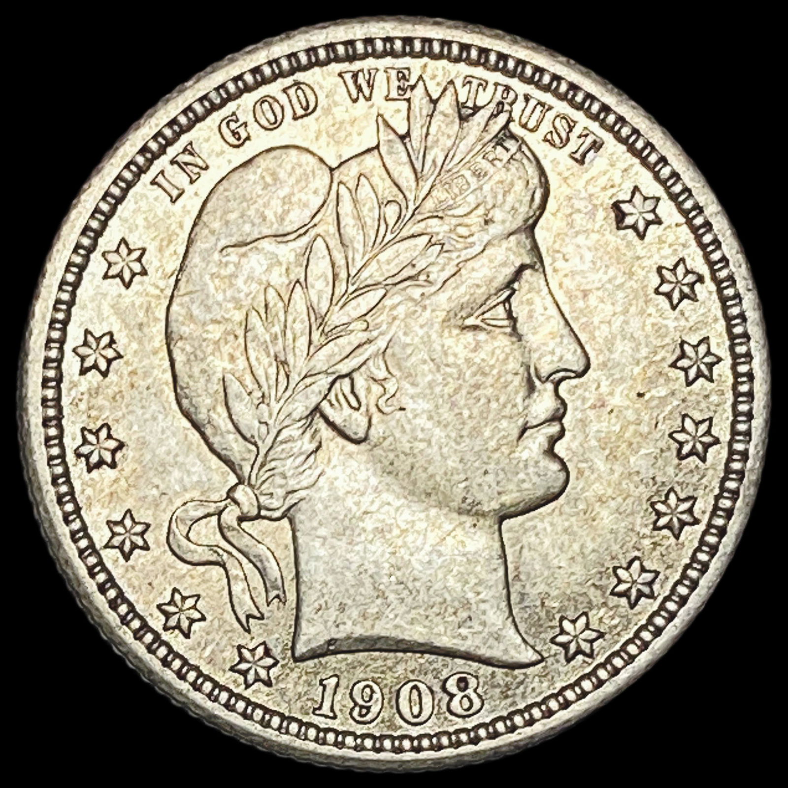 1908 Barber Silver Quarter UNCIRCULATED (1 of 2)