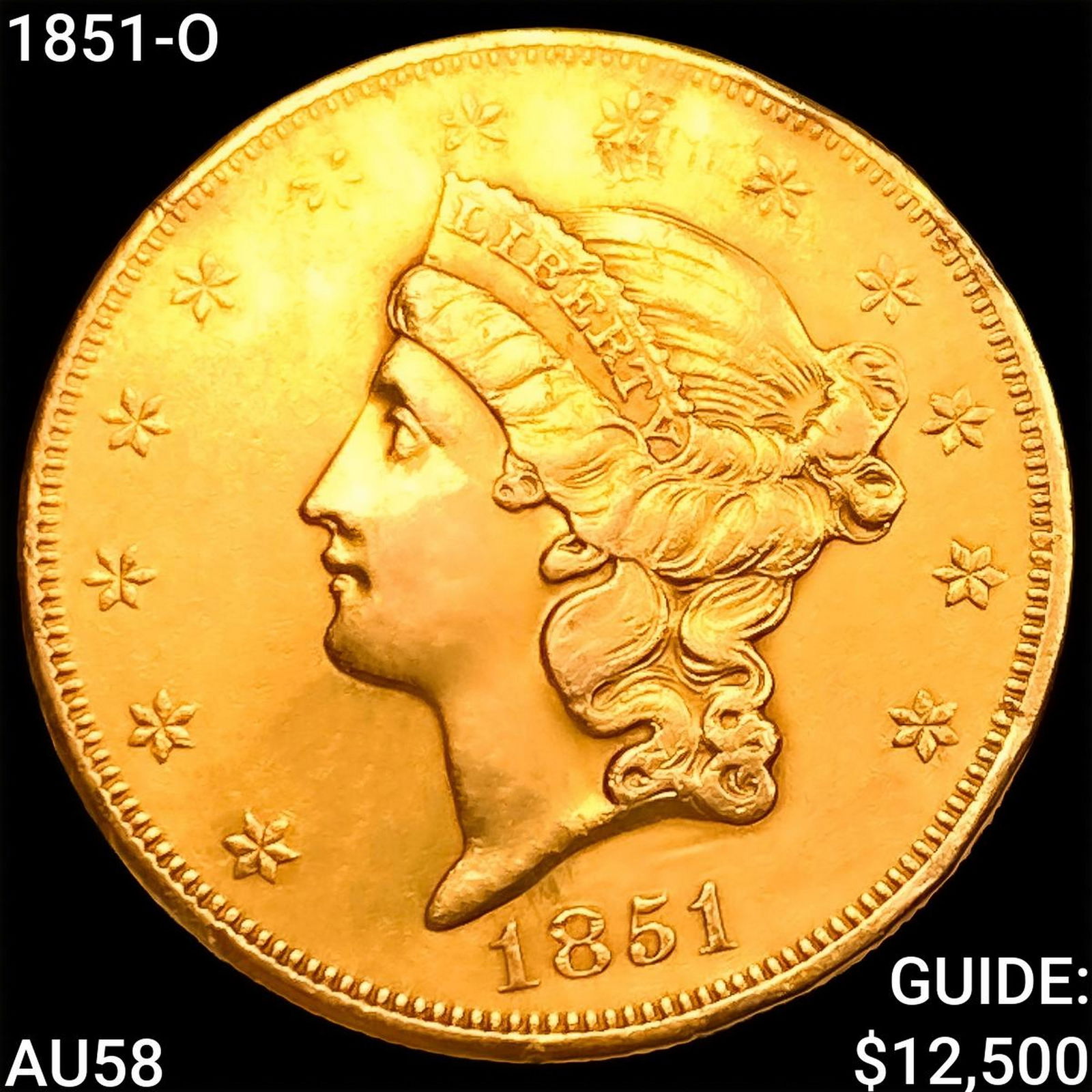 1851-O $20 Gold Double Eagle CHOICE AU (1 of 2)