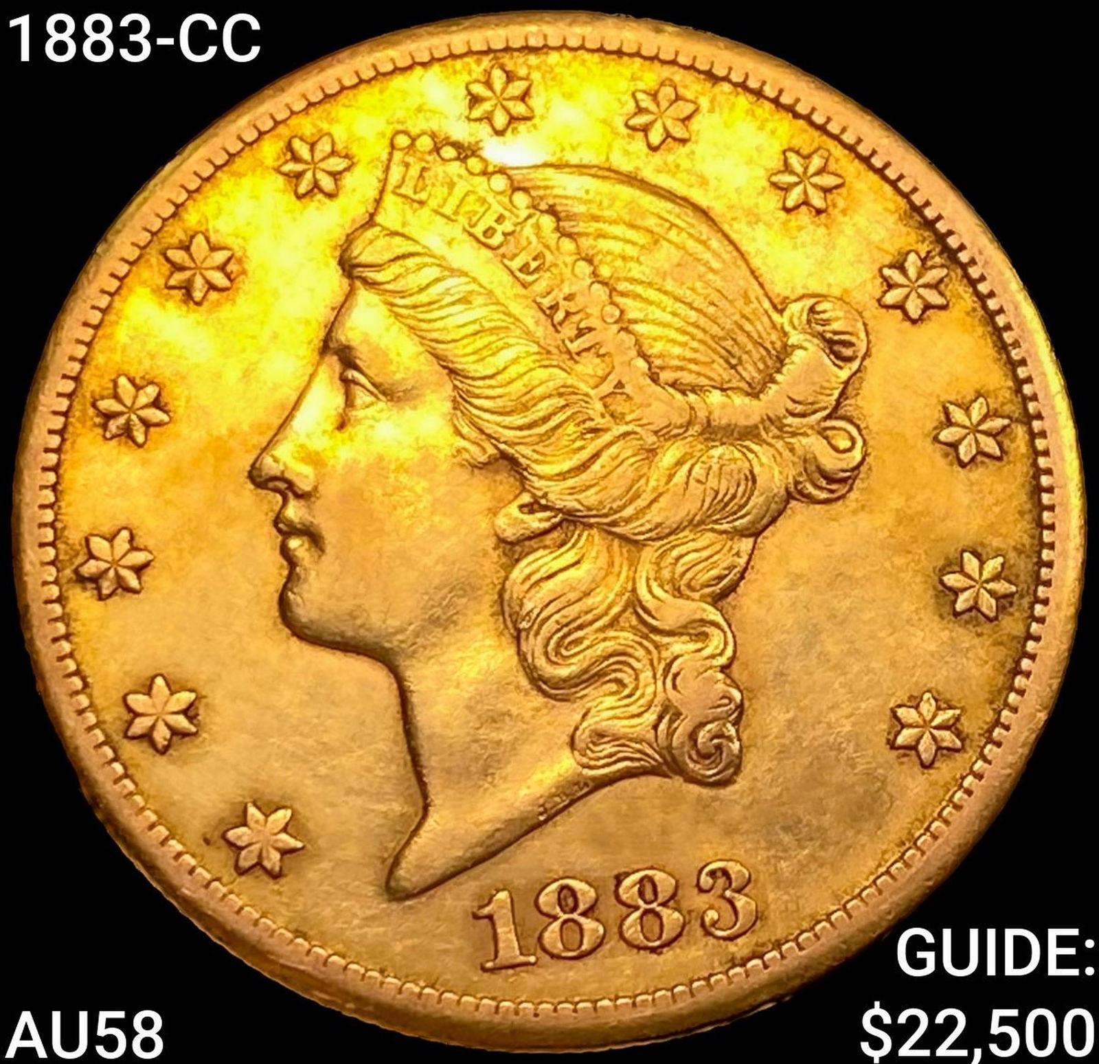 1883-CC $20 Gold Double Eagle CHOICE AU (1 of 2)