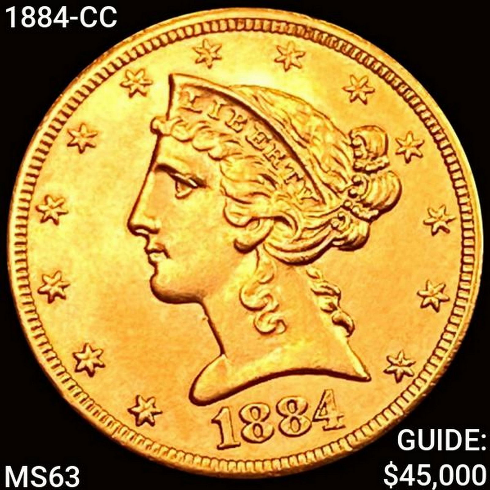 1884-CC $5 Gold Half Eagle CHOICE BU (1 of 2)