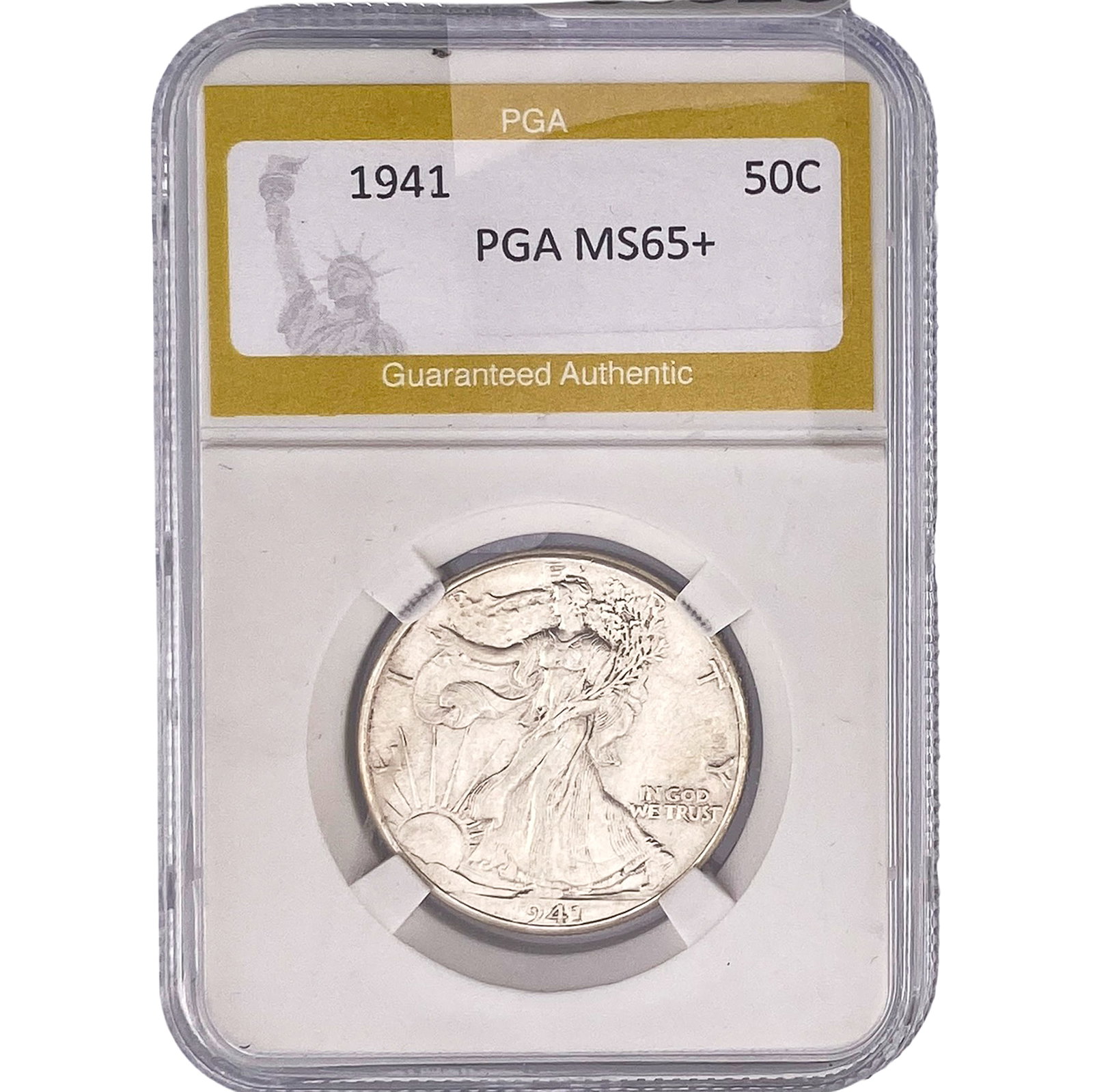 1941 Walking Liberty Half Dollar PGA MS65+: 1941 Walking Liberty Half Dollar PGA MS65+