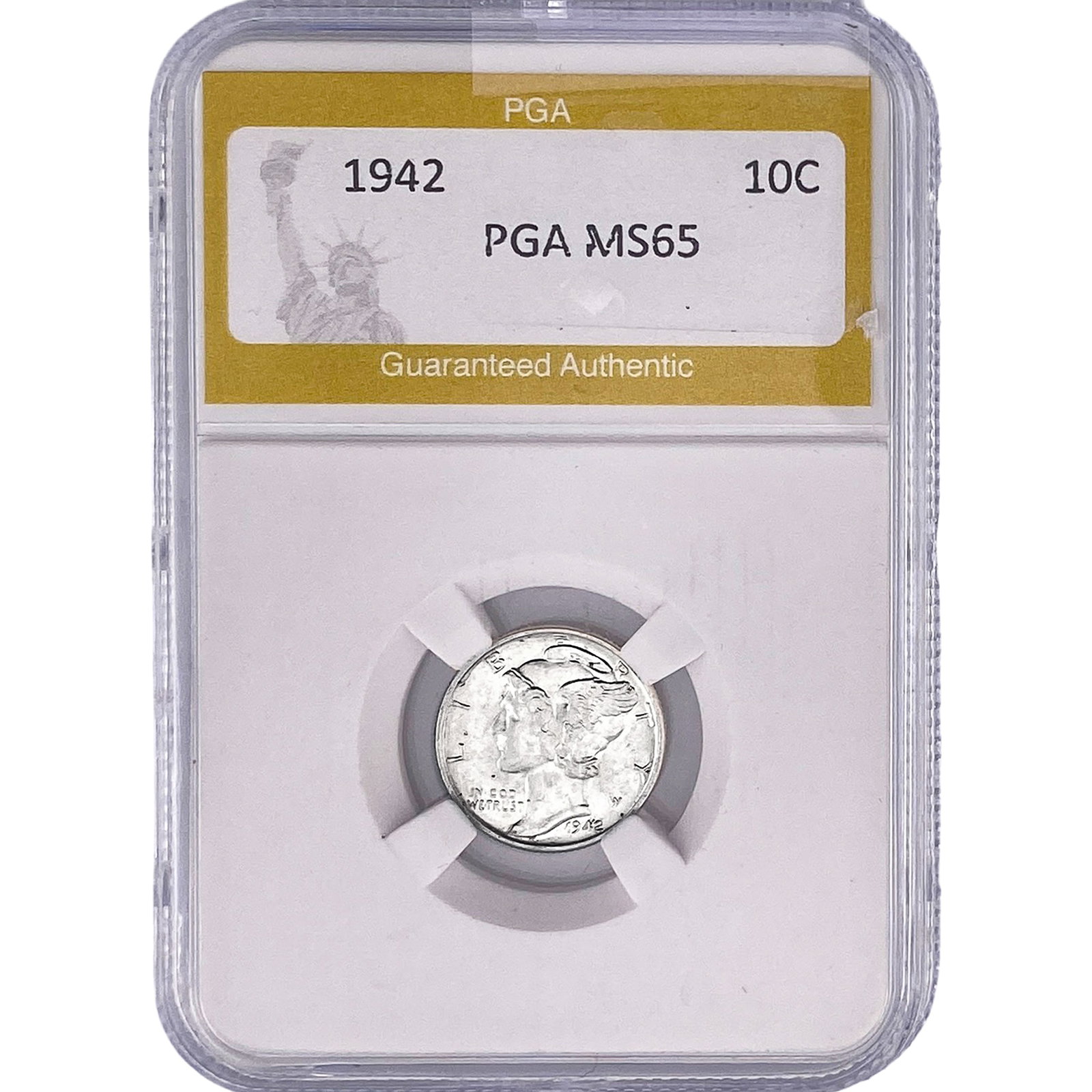 1942 Mercury Silver Dime PGA MS65: 1942 Mercury Silver Dime PGA MS65