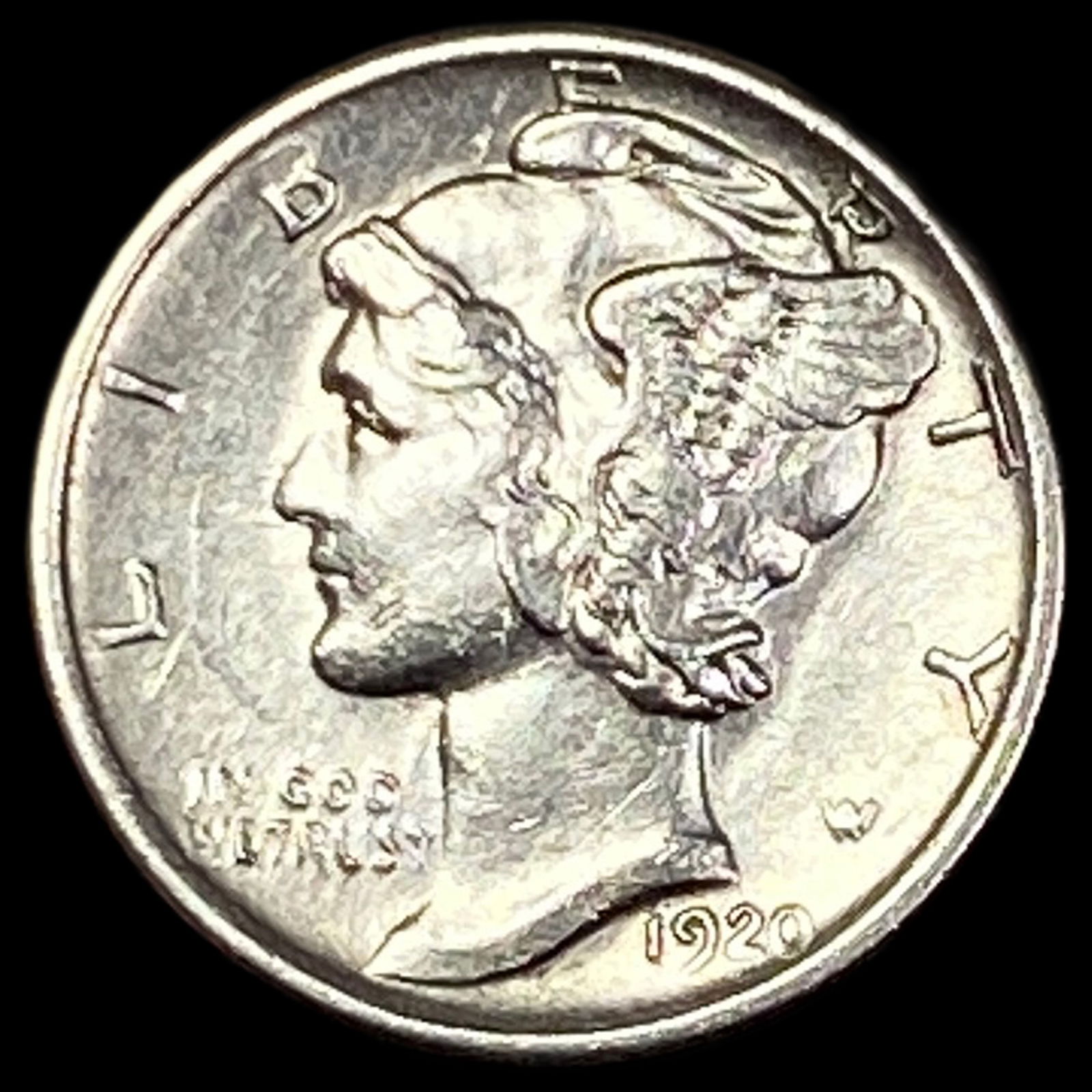 1920-S Silver Mercury Dime UNCIRCULATED (1 of 2)