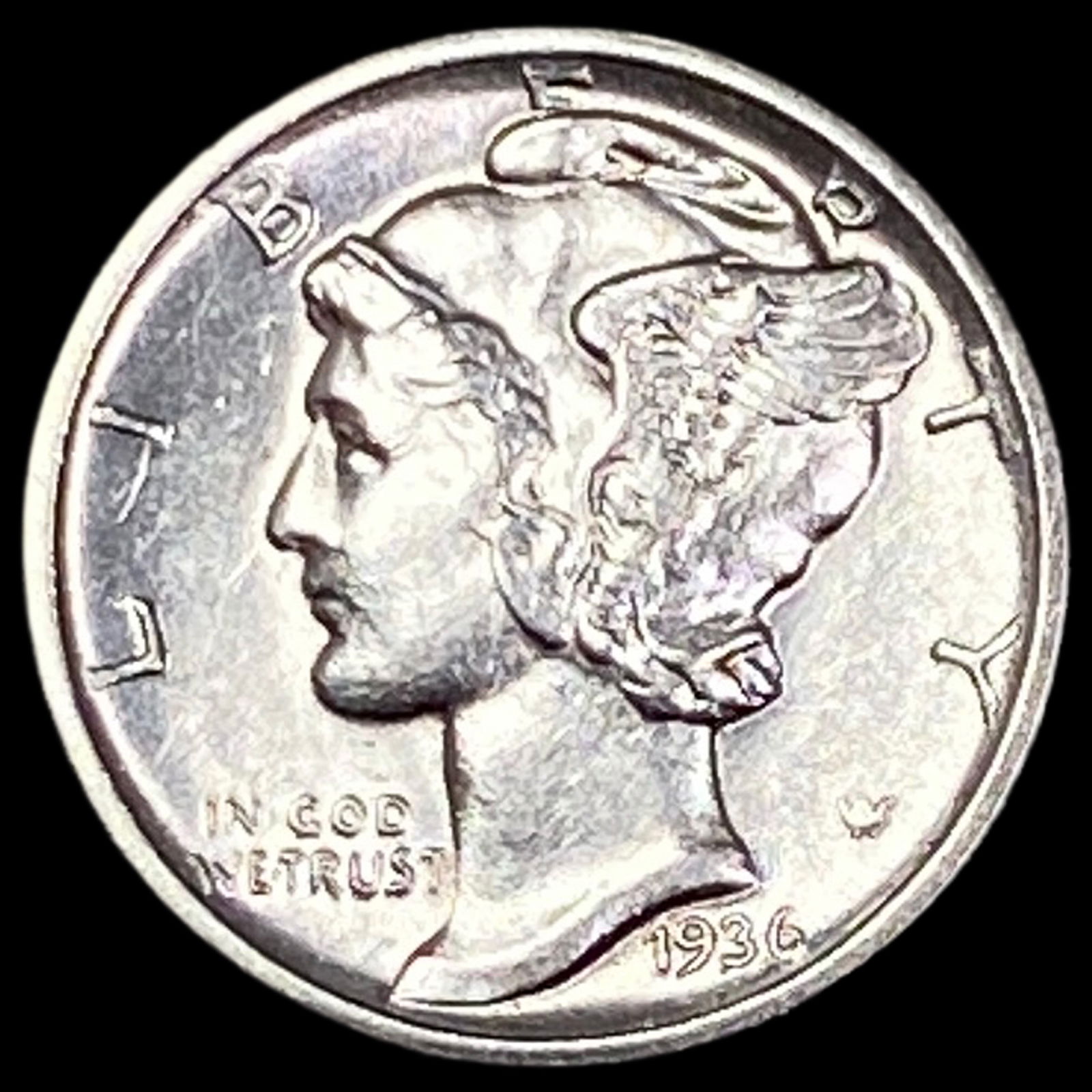 1936-D Silver Mercury Dime UNCIRCULATED (1 of 2)