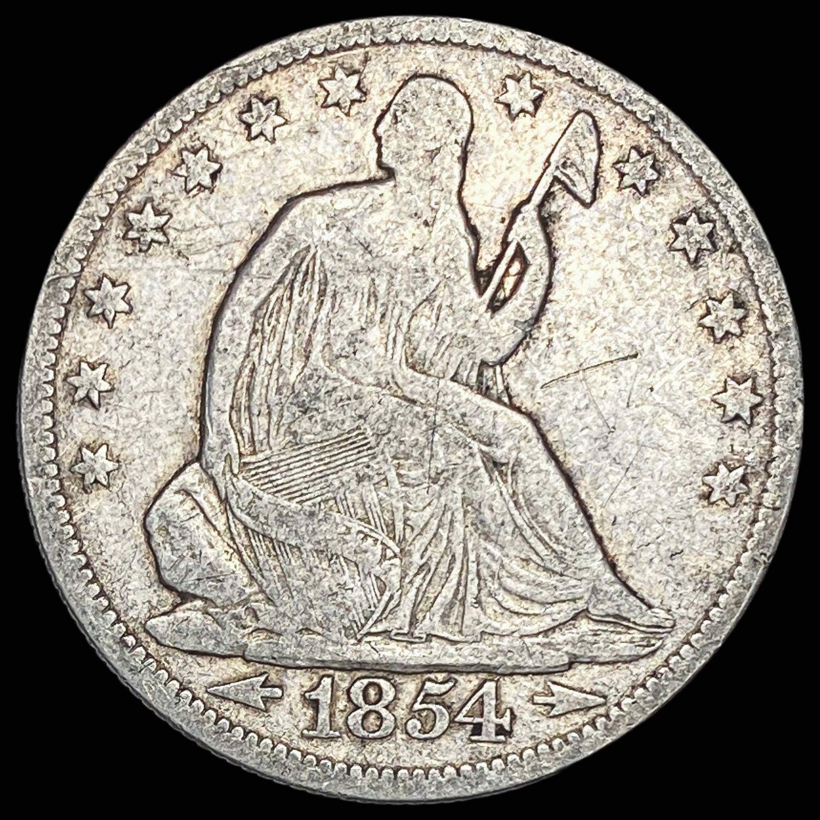 1854-O Arrows Seated Liberty Half Dollar HIGH GRADE (1 of 2)