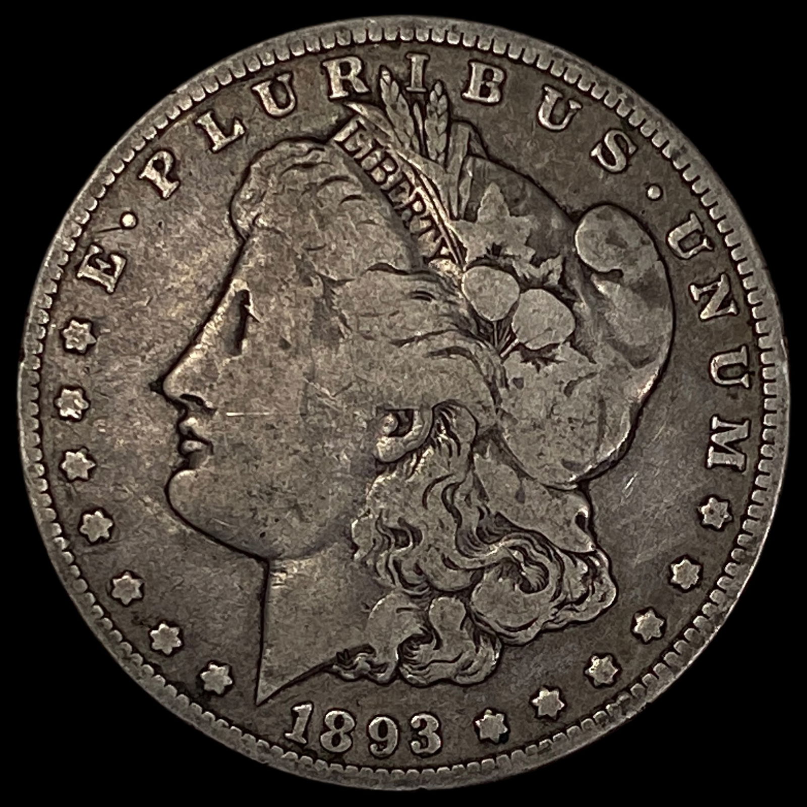 1893-O Silver Morgan Dollar LIGHTLY CIRCULATED (1 of 2)