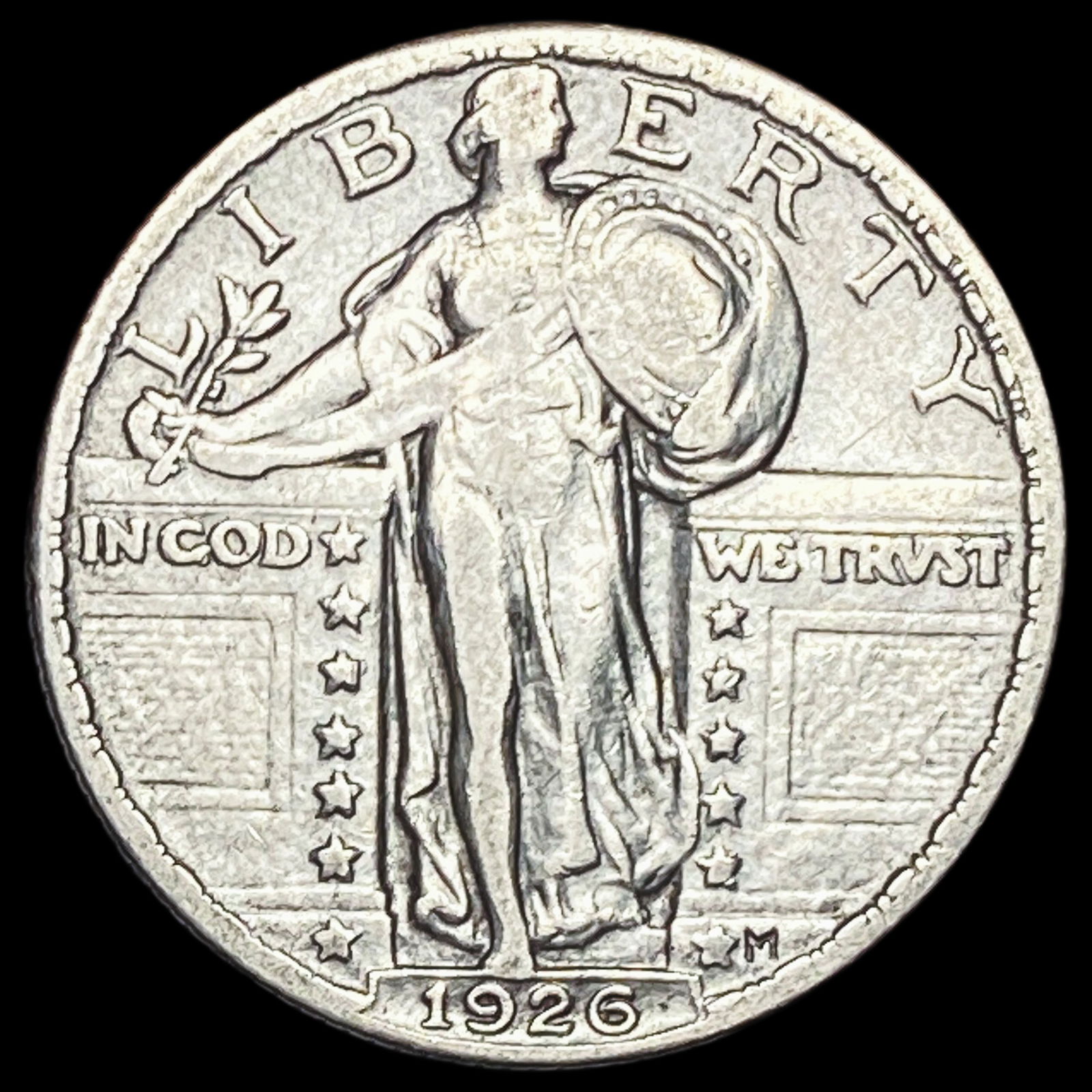 1926 Standing Liberty Silver Quarter LIGHTLY CIRCULATED (1 of 2)