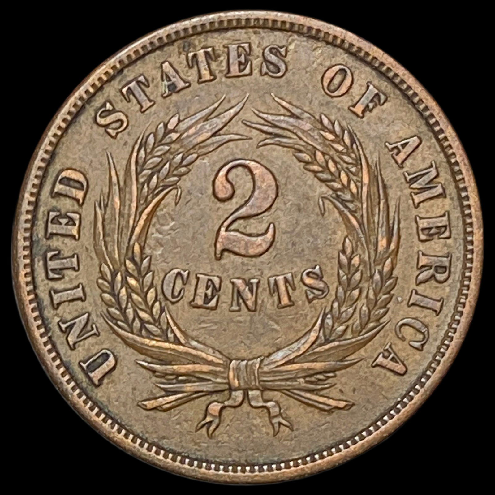 1864 Bronze Two-Cent Piece CLOSELY UNCIRCULATED (1 of 2)