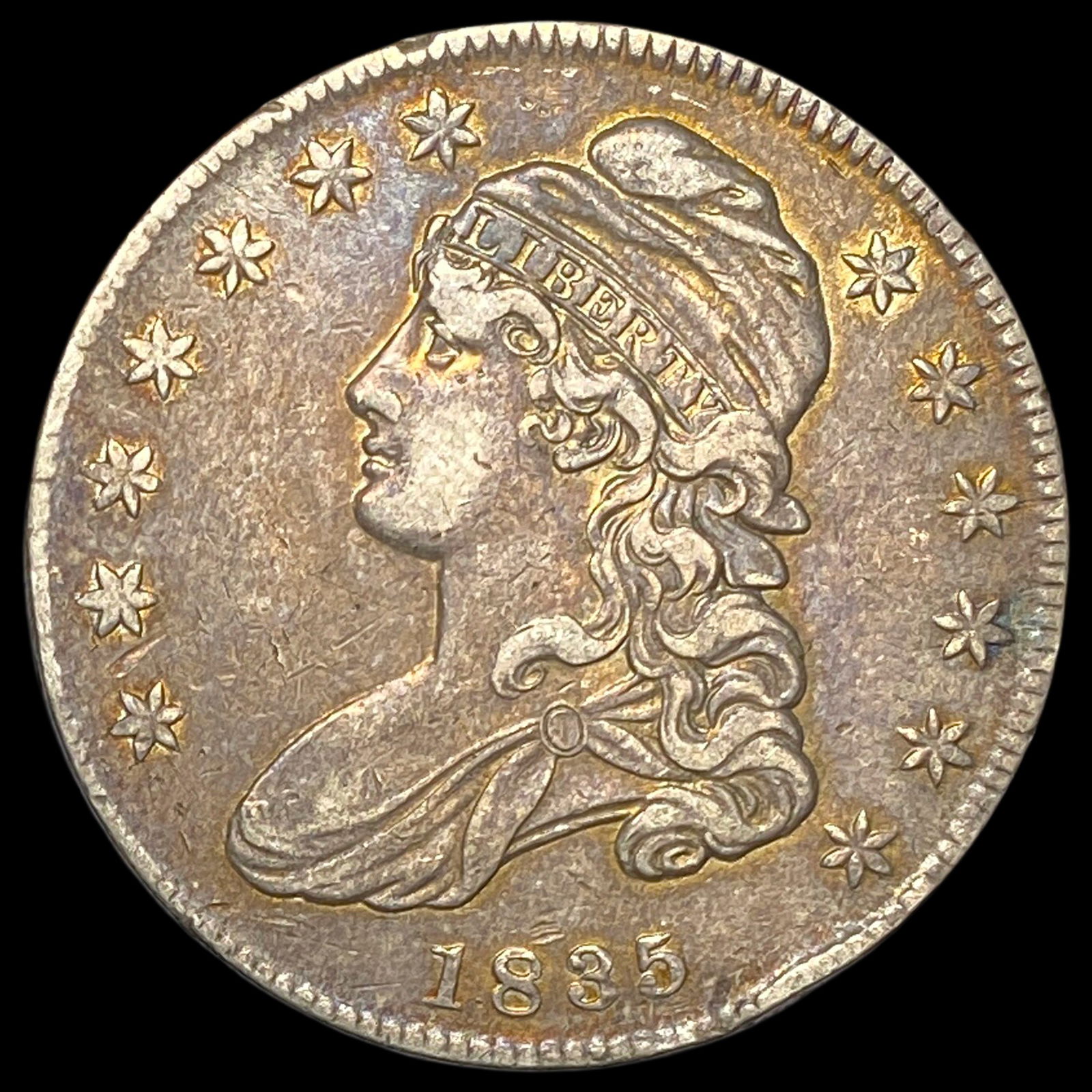 1835 Silver Capped Bust Half Dollar NEARLY UNCIRCULATED (1 of 2)
