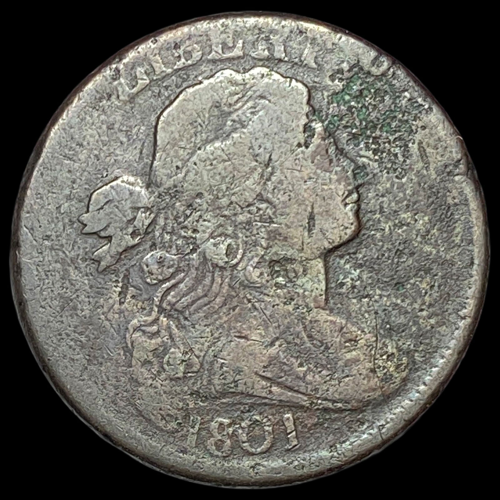1801 Draped Bust Large Cent HIGH GRADE (1 of 2)